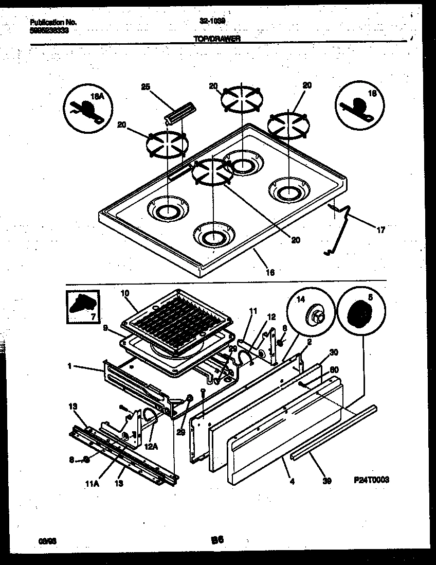 05 - COOKTOP AND BROILER DRAWER PARTS