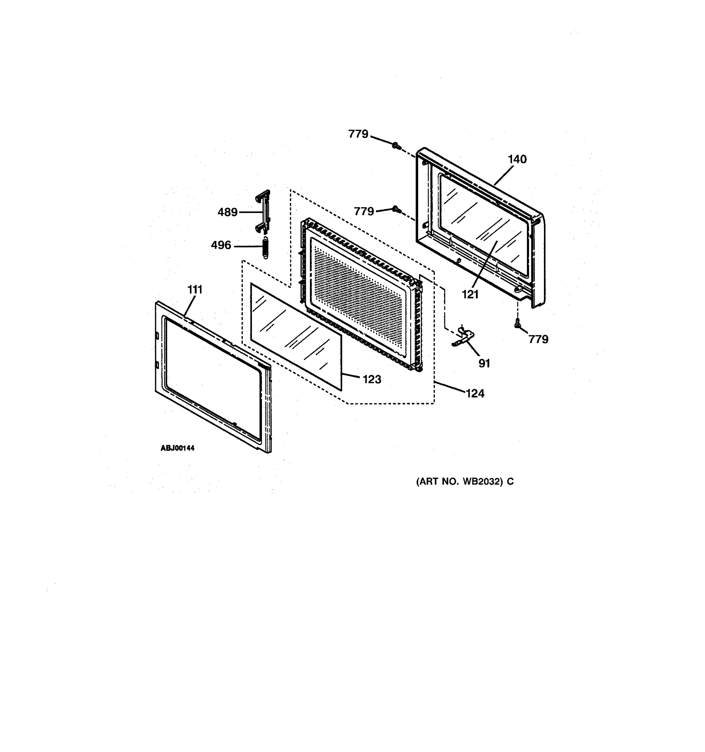 MICROWAVE OVEN DOOR
