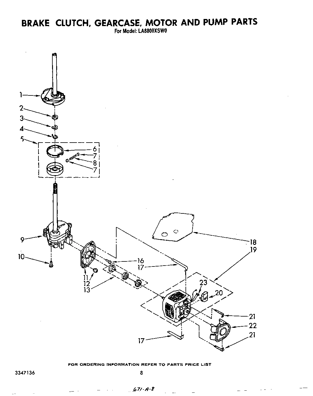 06 - BRAKE, CLUTCH, GEARCASE, MOTOR AND PUMP