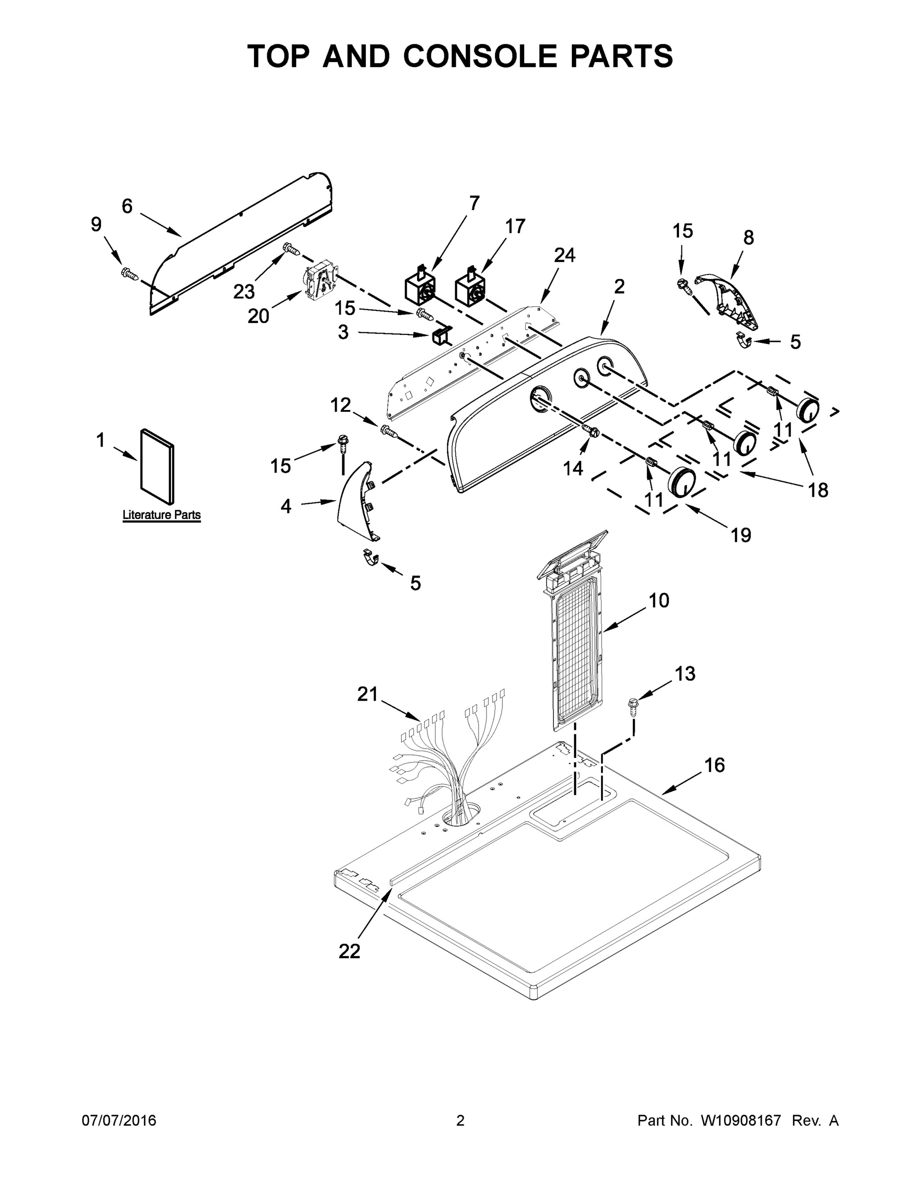 02 - TOP AND CONSOLE PARTS