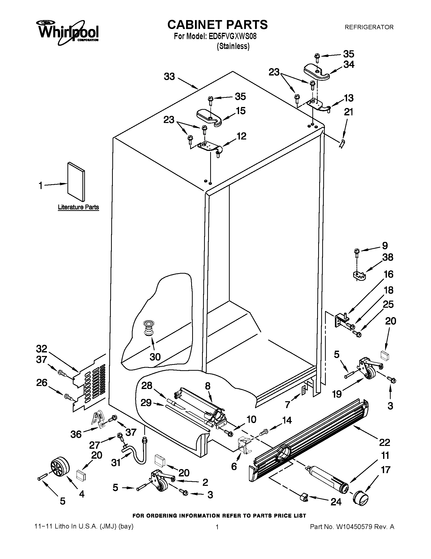 01 - CABINET PARTS