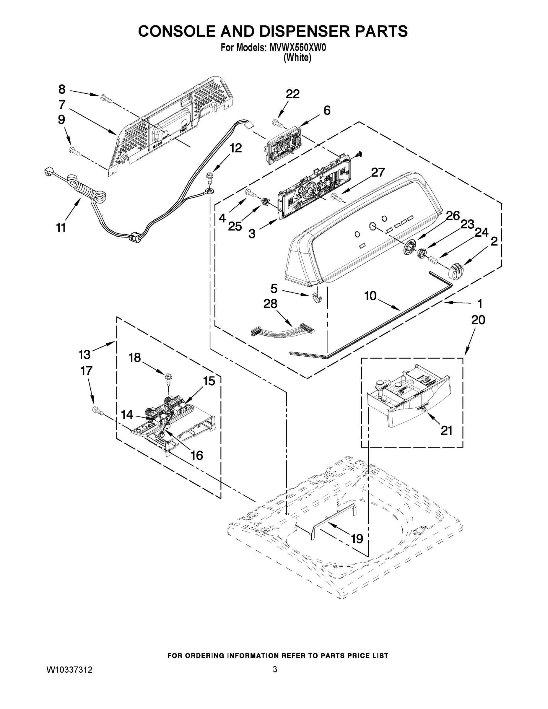 02 - CONSOLE AND DISPENSER PARTS