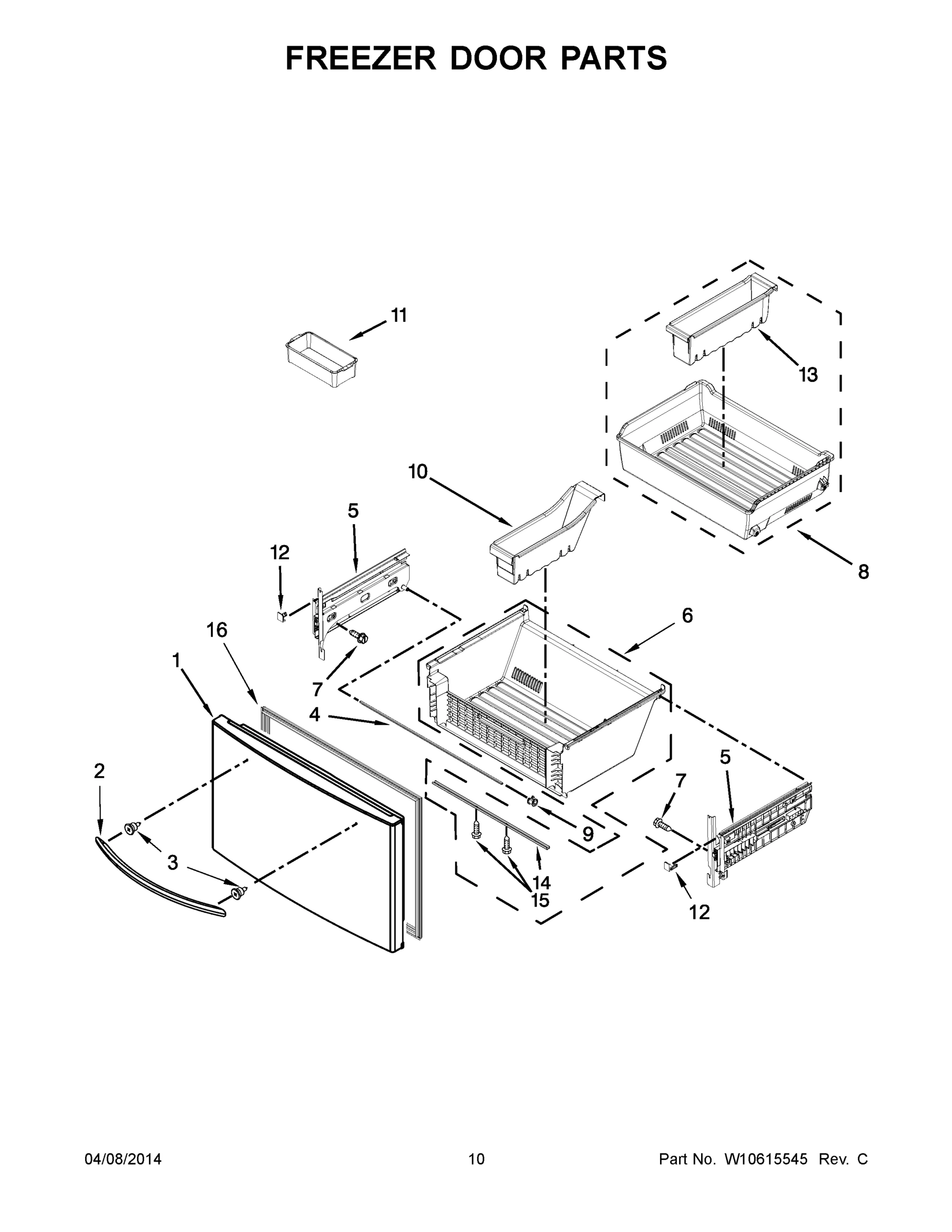 06 - FREEZER DOOR PARTS