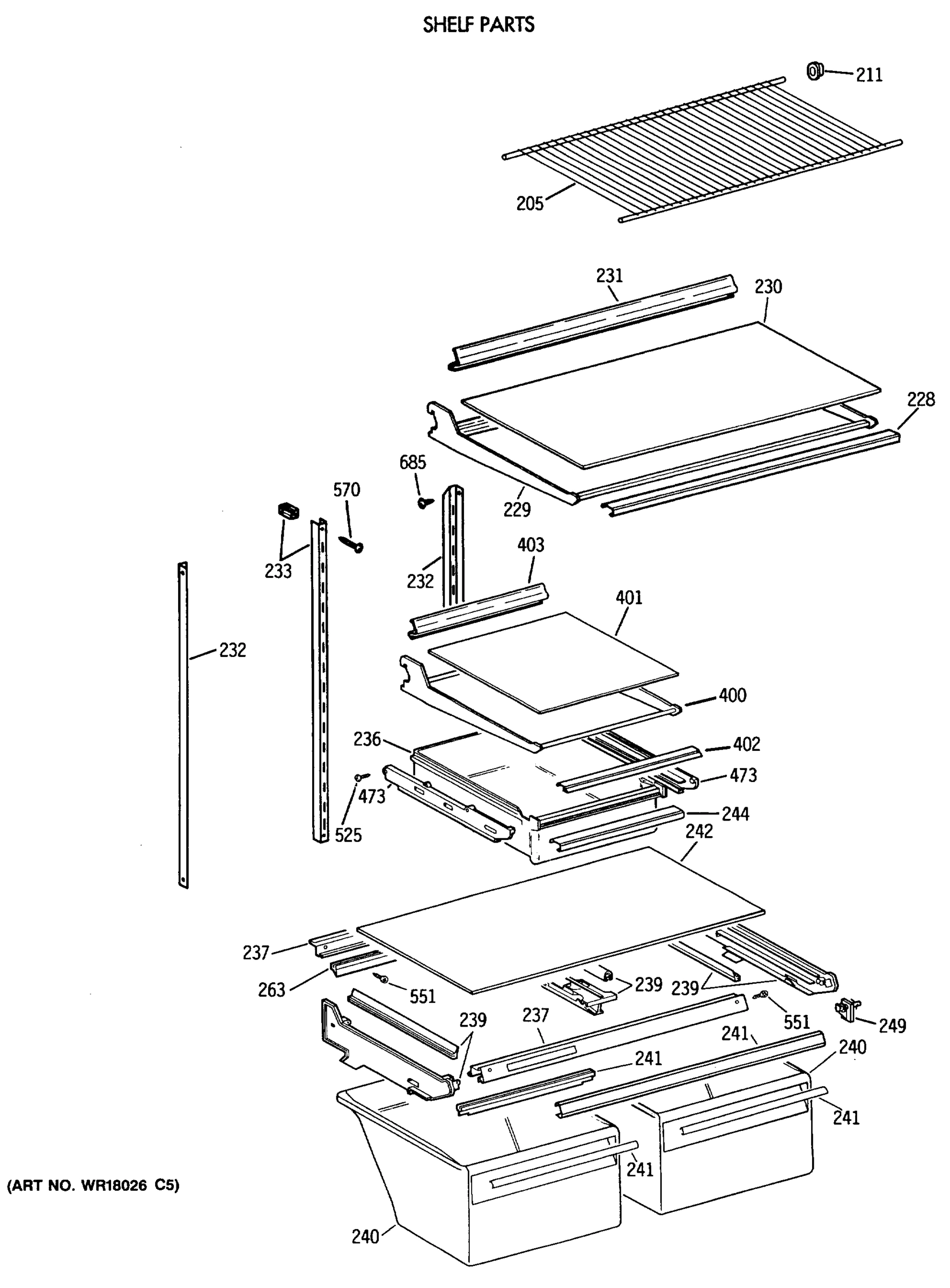 SHELF PARTS