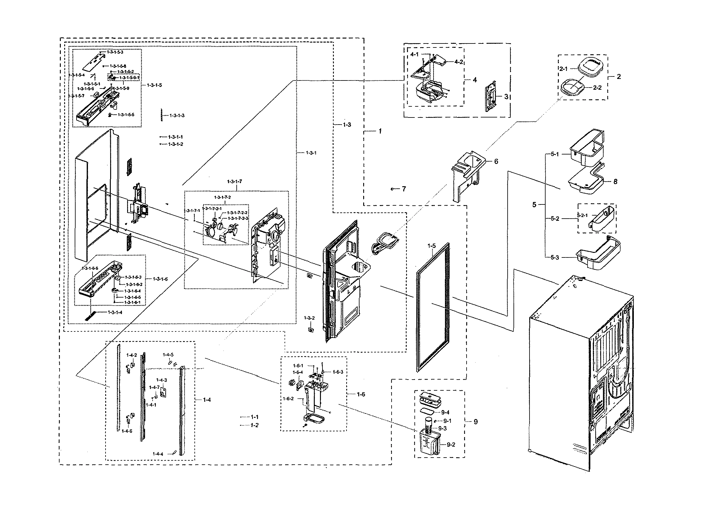 LEFT REFRIGERATOR DOOR