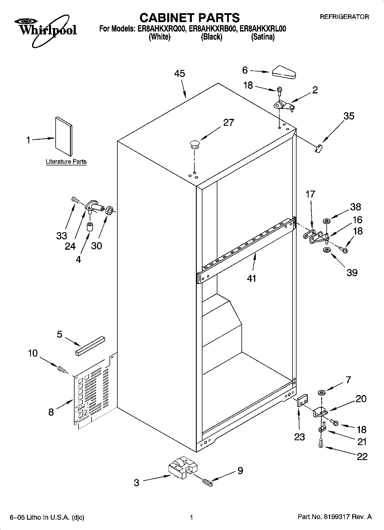 01 - CABINET PARTS