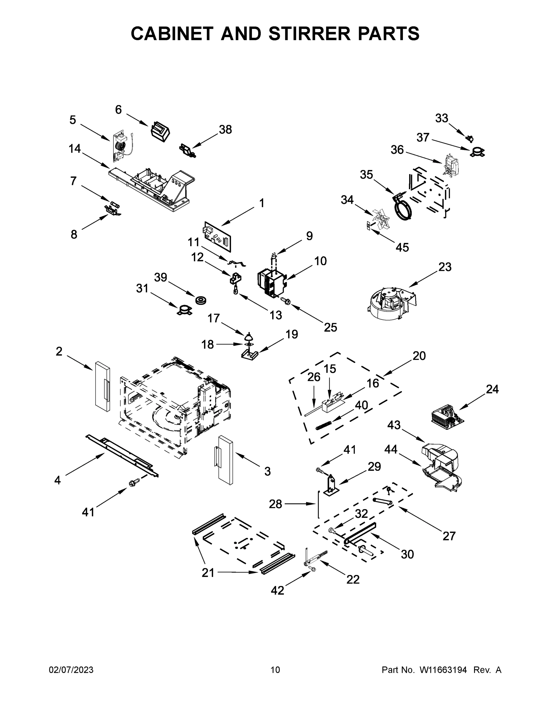 06 - CABINET AND STIRRER PARTS