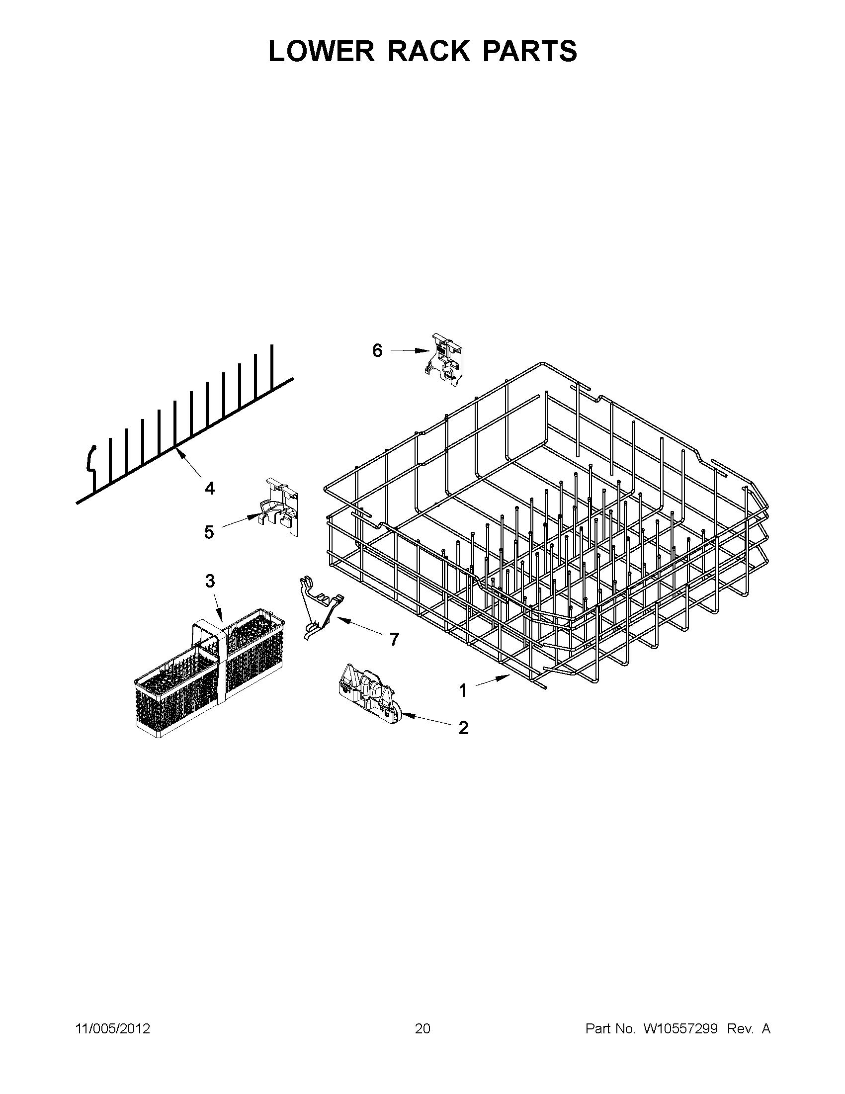 10 - LOWER RACK PARTS