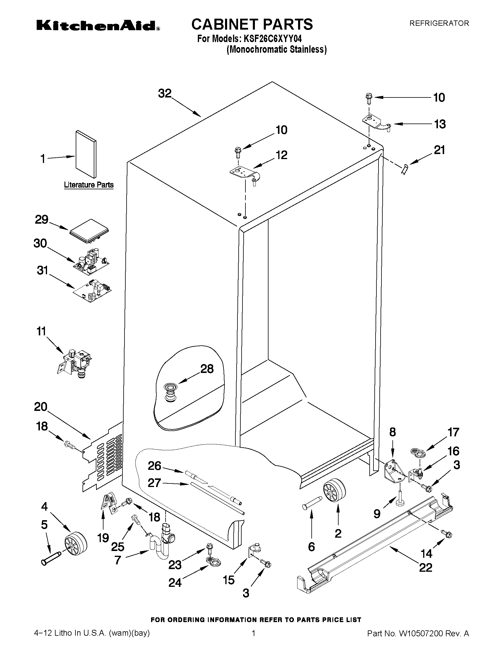 01 - CABINET PARTS