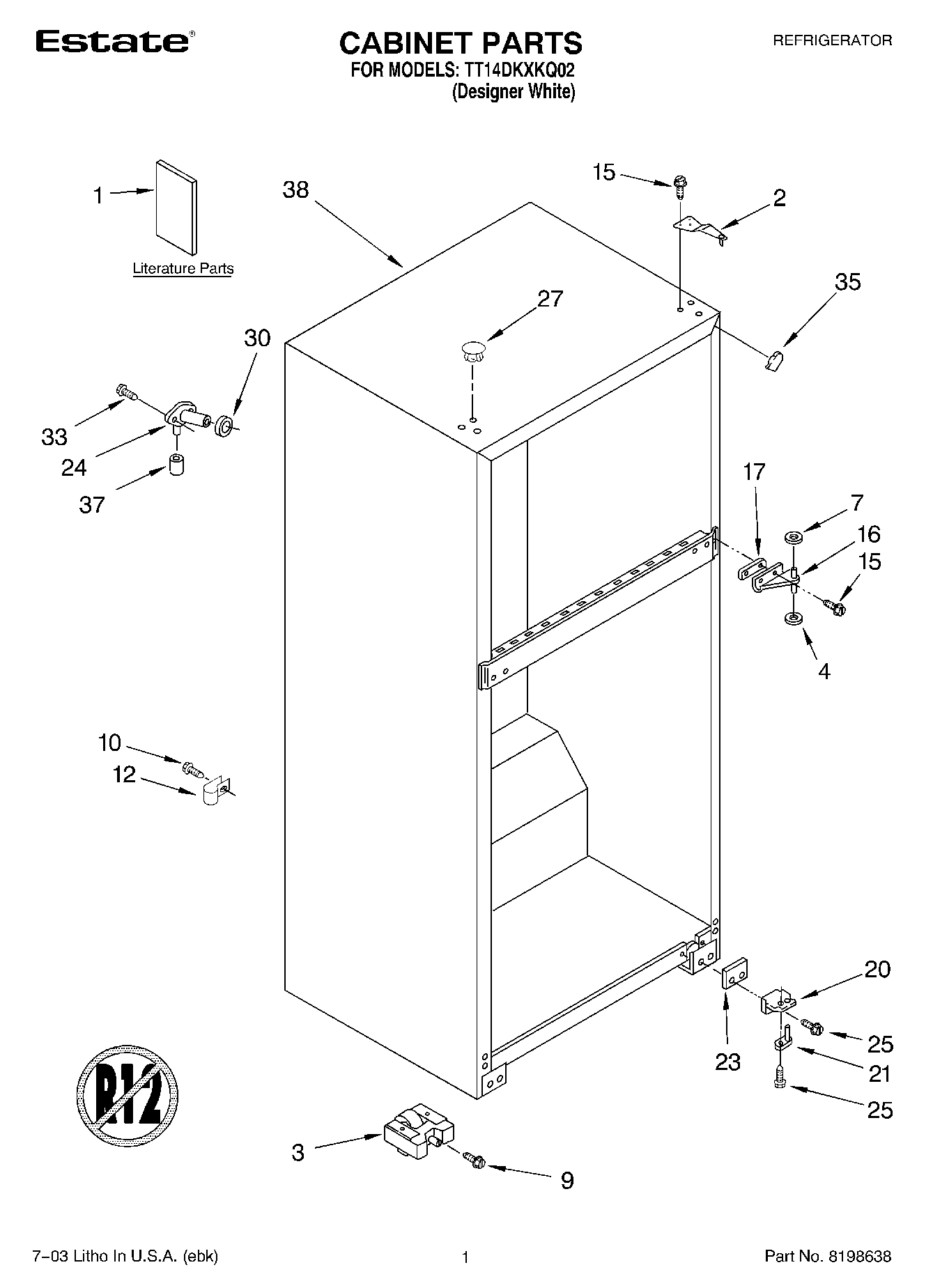 01 - CABINET PARTS
