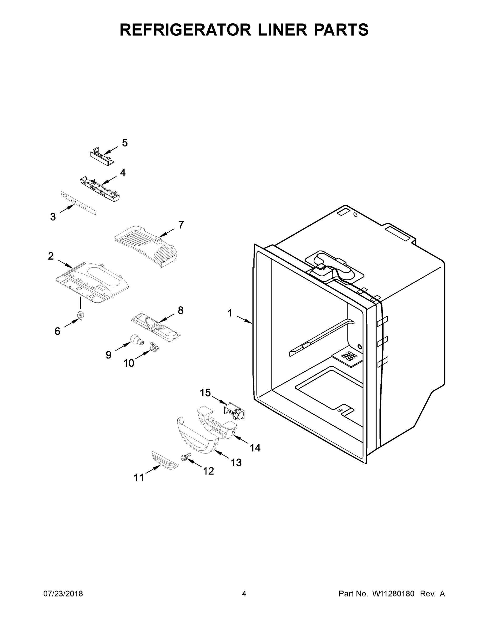 03 - REFRIGERATOR LINER PARTS
