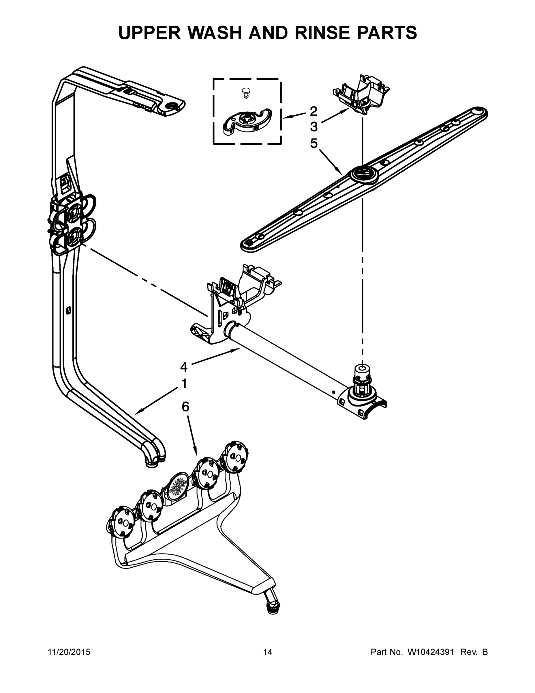 08 - UPPER WASH AND RINSE PARTS