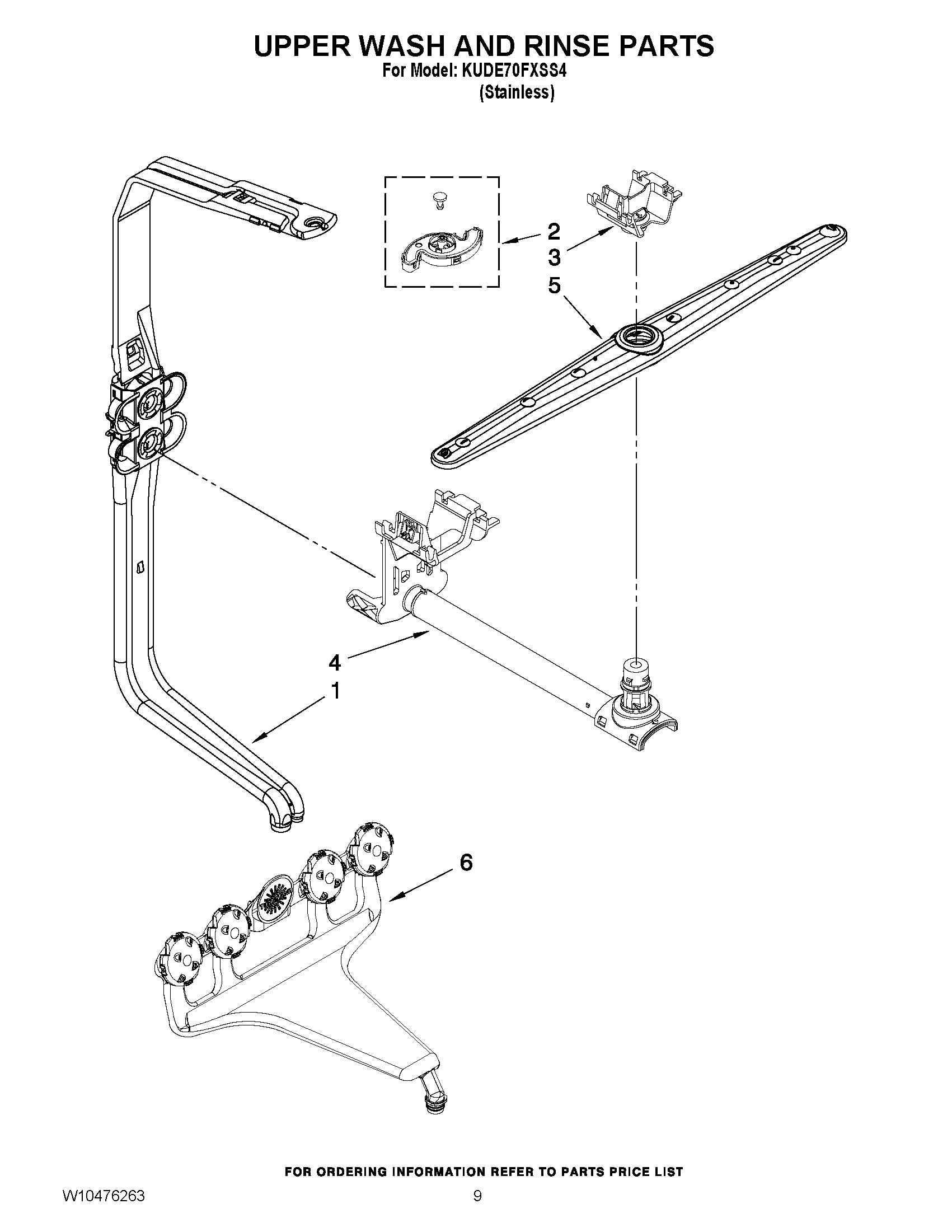 07 - UPPER WASH AND RINSE PARTS