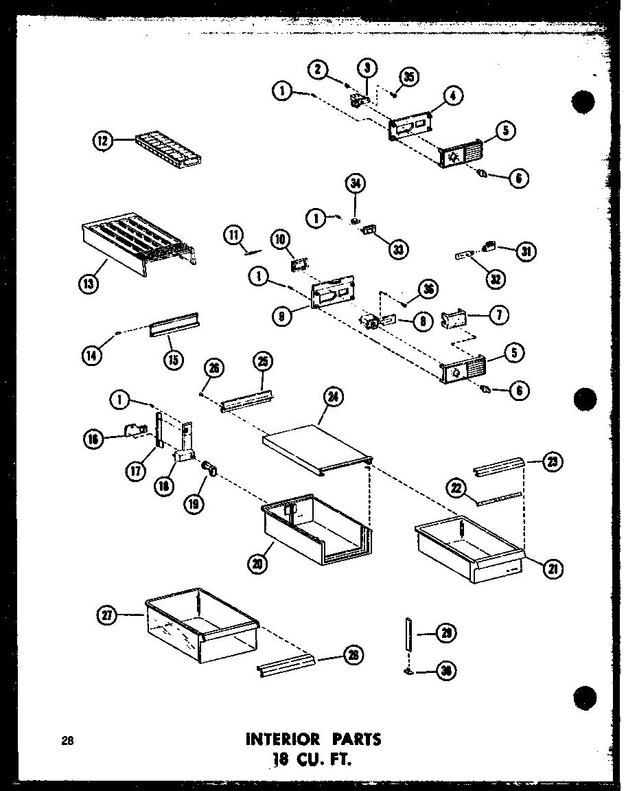 06 - INTERIOR PARTS 18 CU. FT.