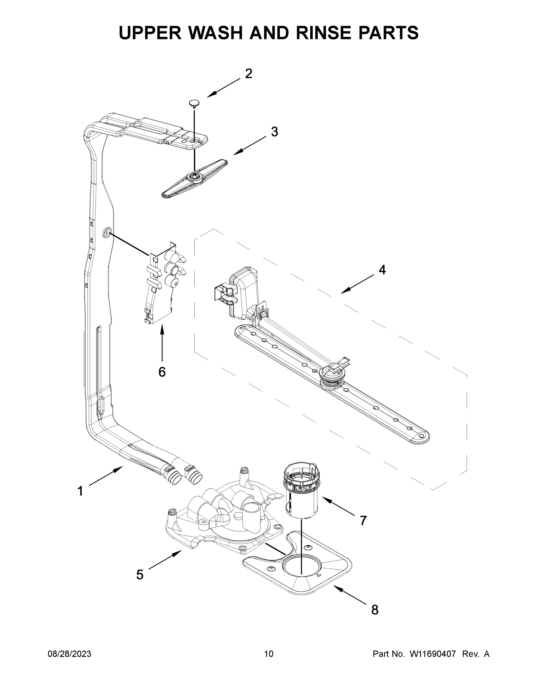 06 - UPPER WASH AND RINSE PARTS