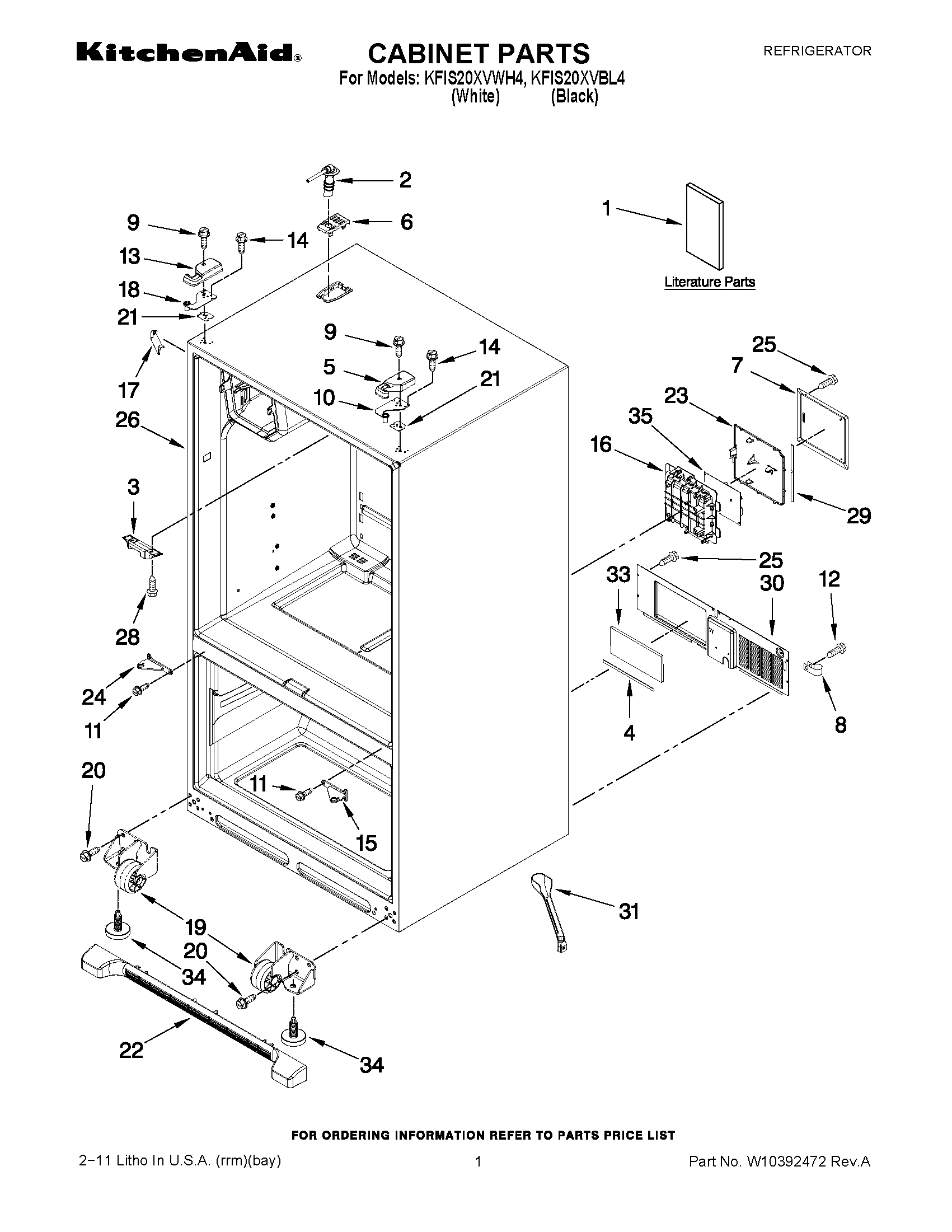 01 - CABINET PARTS