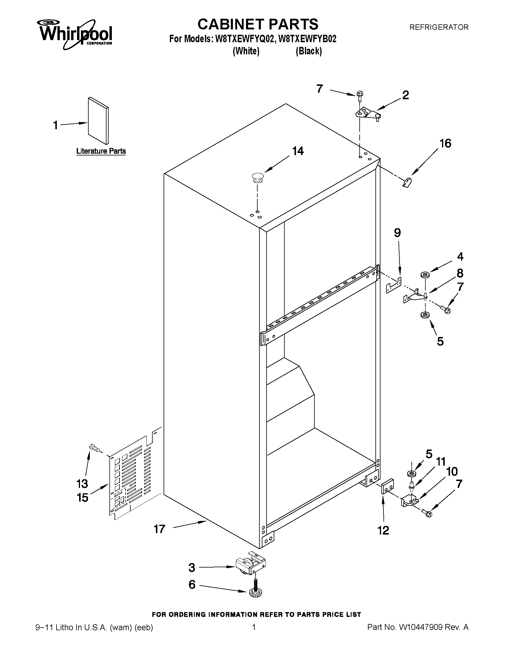 01 - CABINET PARTS