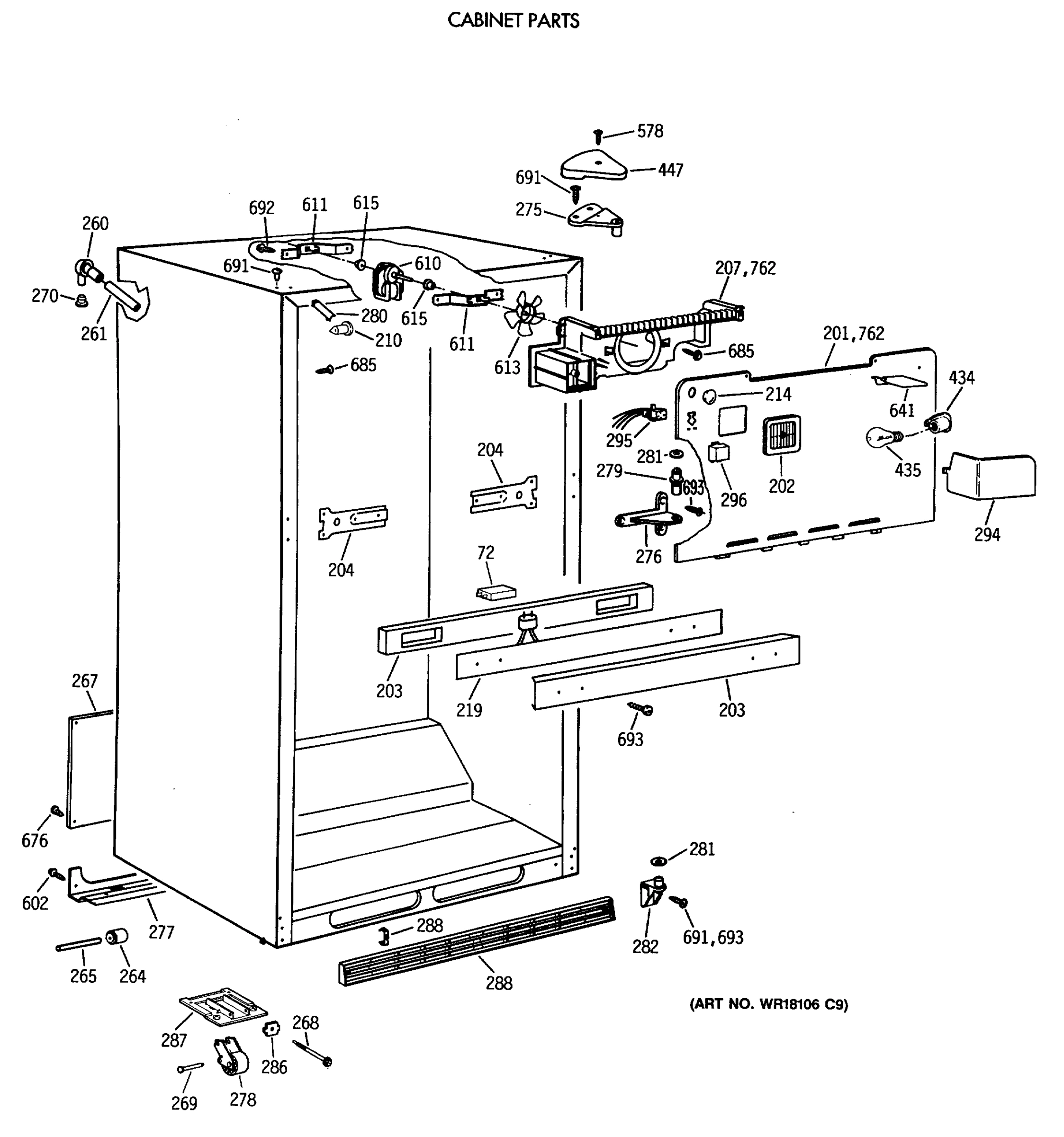 CABINET PARTS