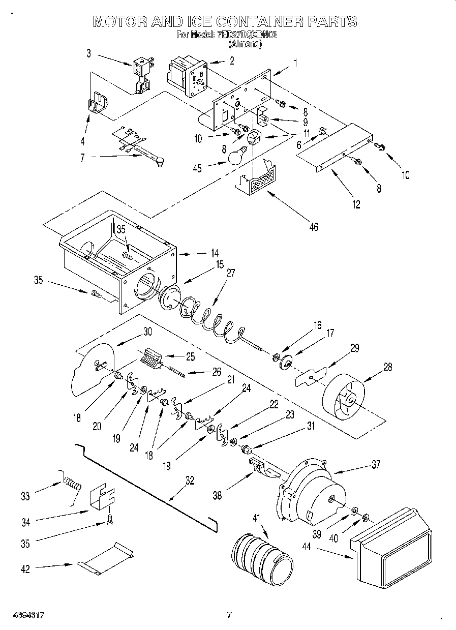05 - MOTOR AND ICE CONTAINER