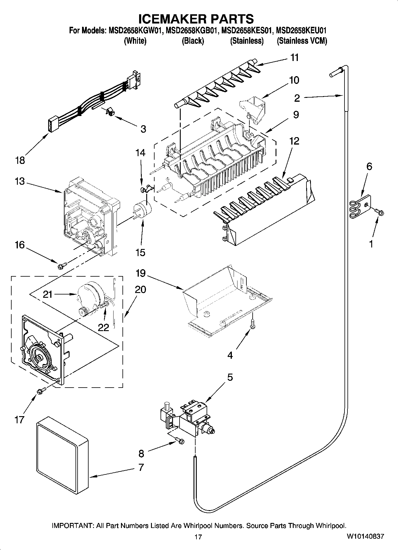 10 - ICEMAKER PARTS