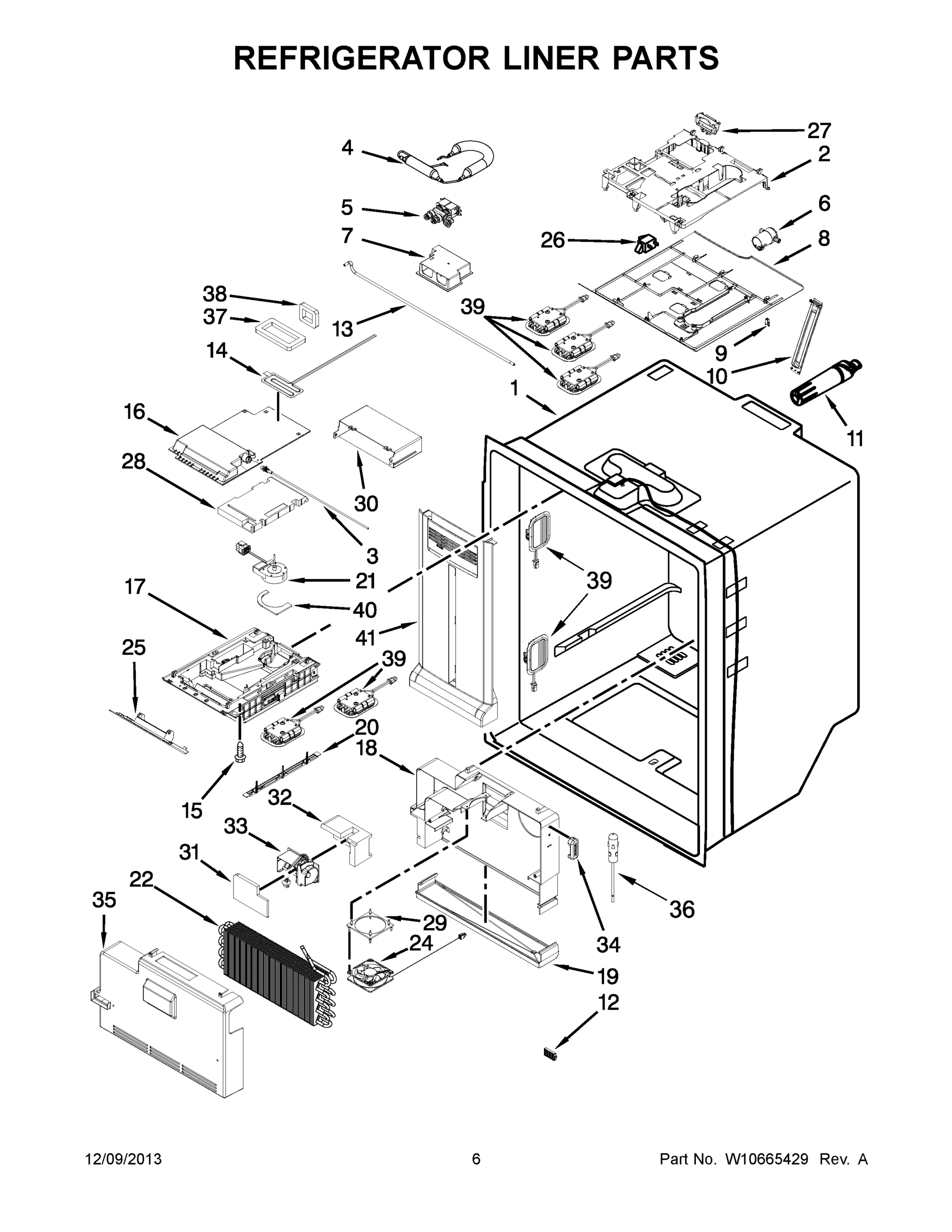 04 - REFRIGERATOR LINER PARTS