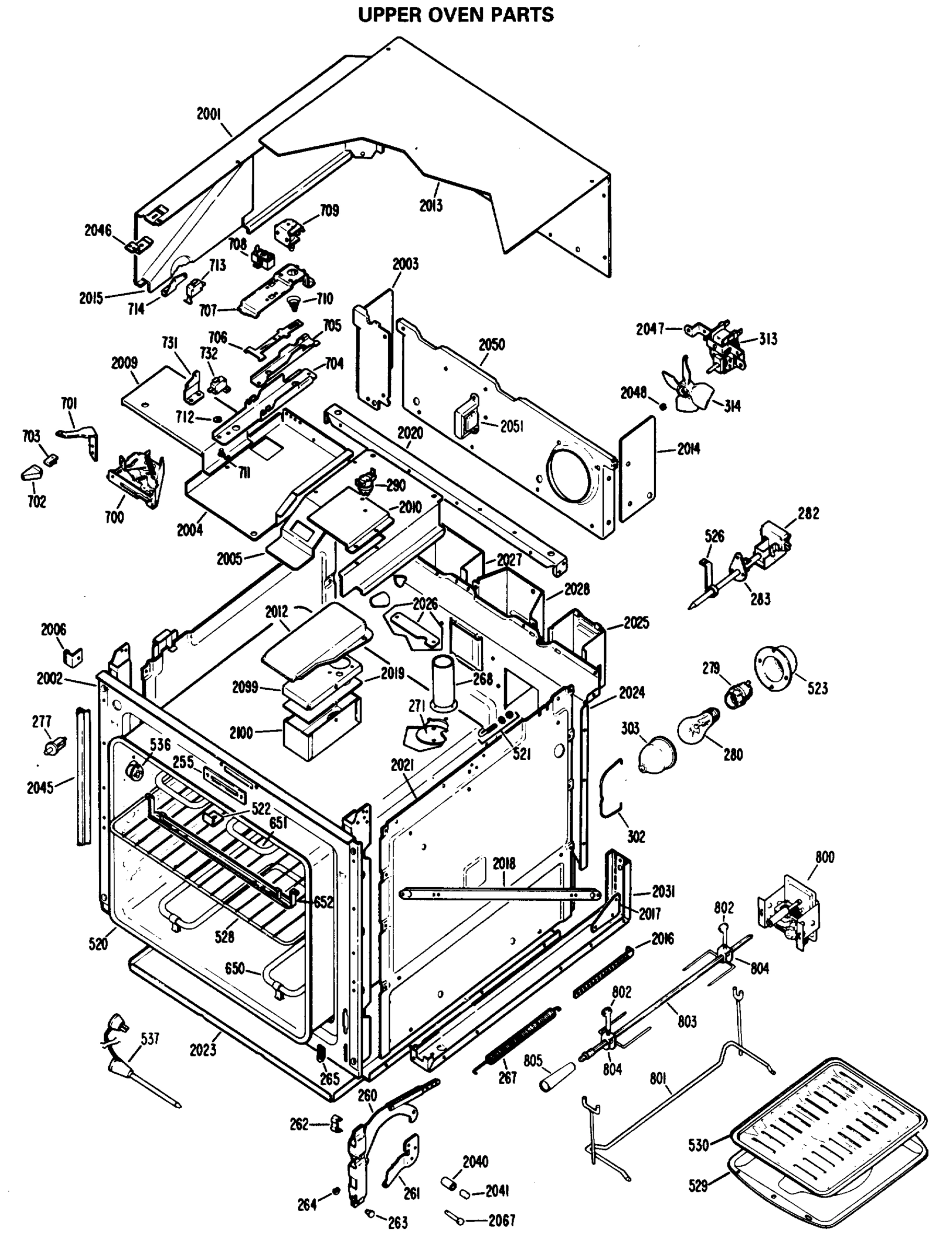 UPPER OVEN PARTS