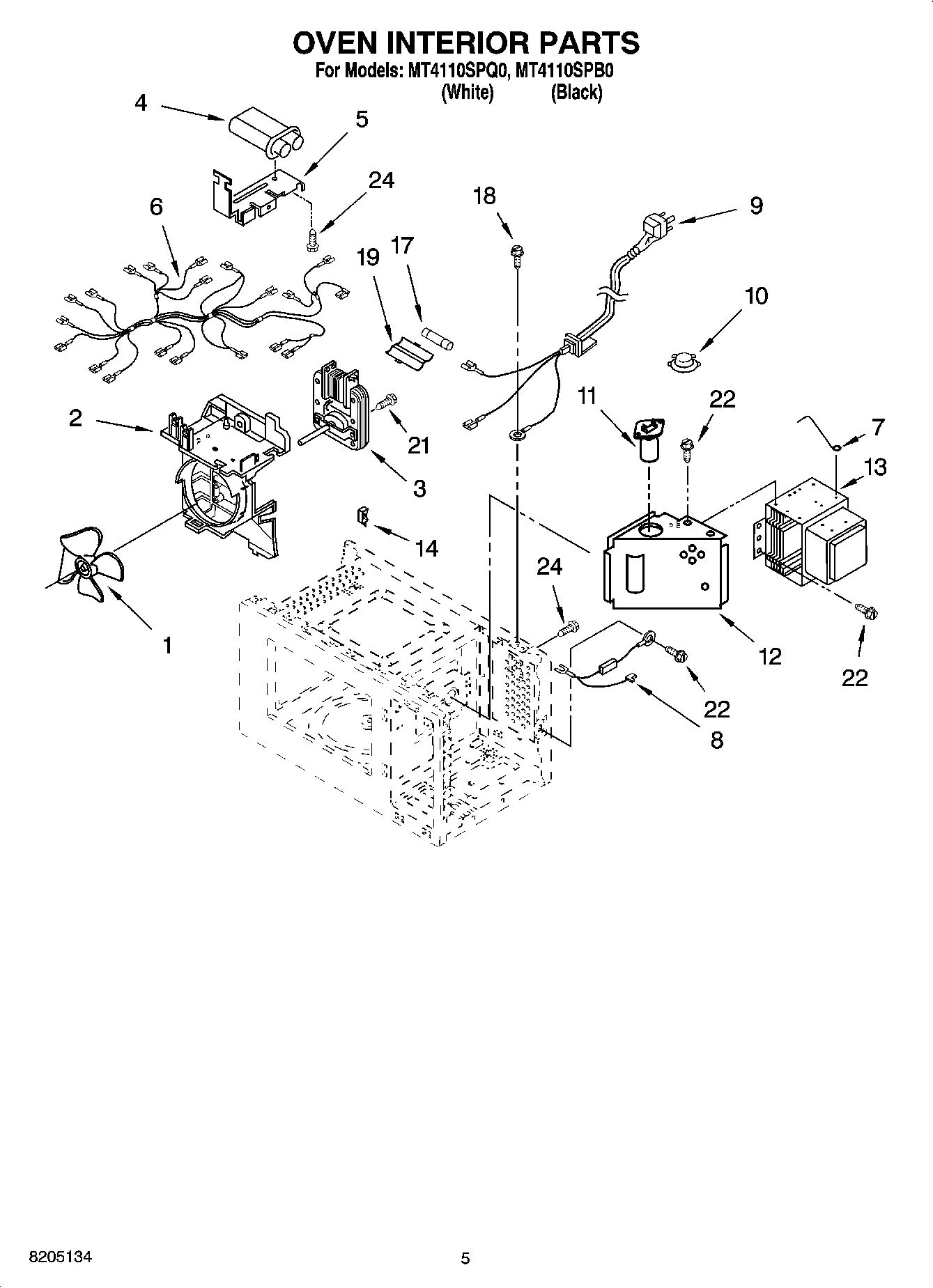 05 - OVEN INTERIOR PARTS