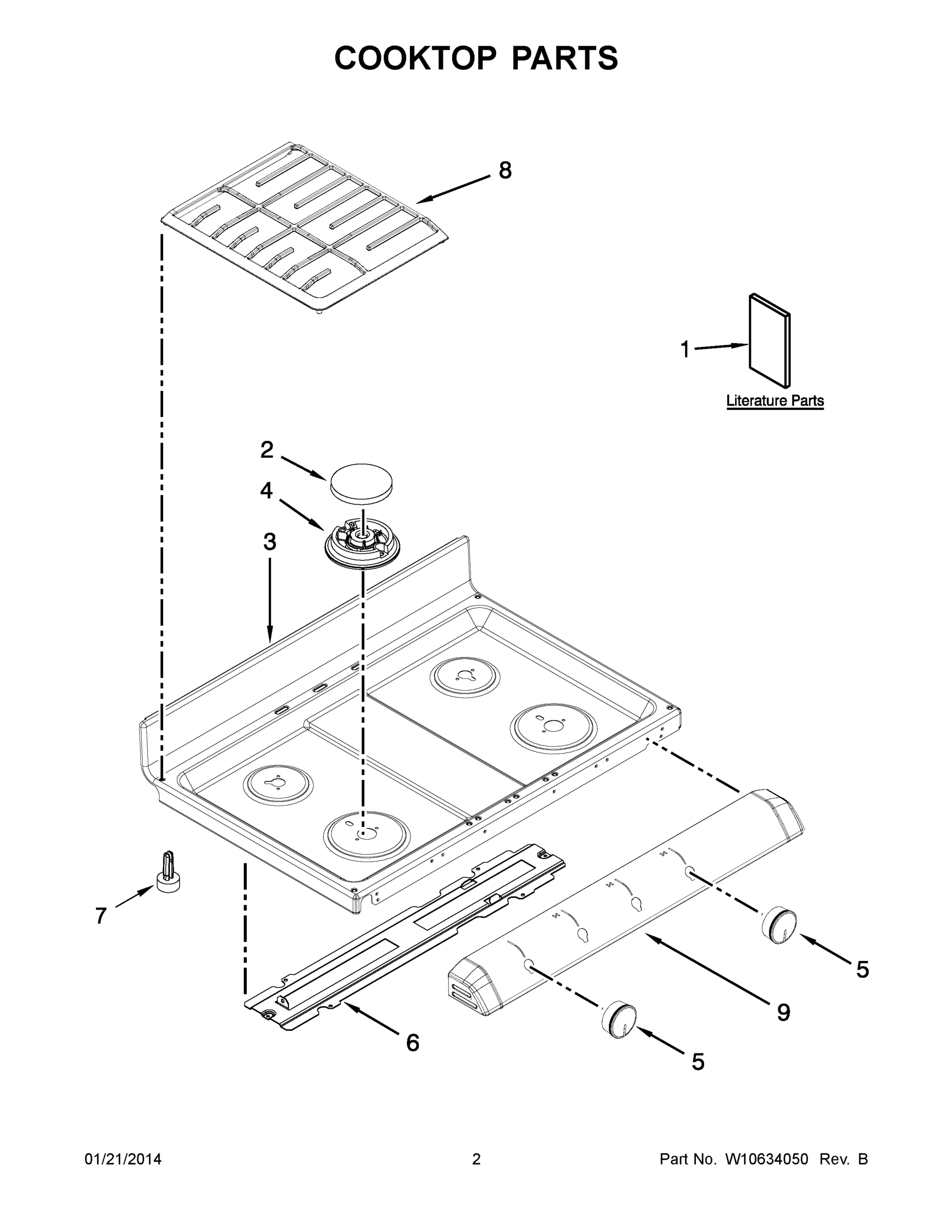 02 - COOKTOP PARTS