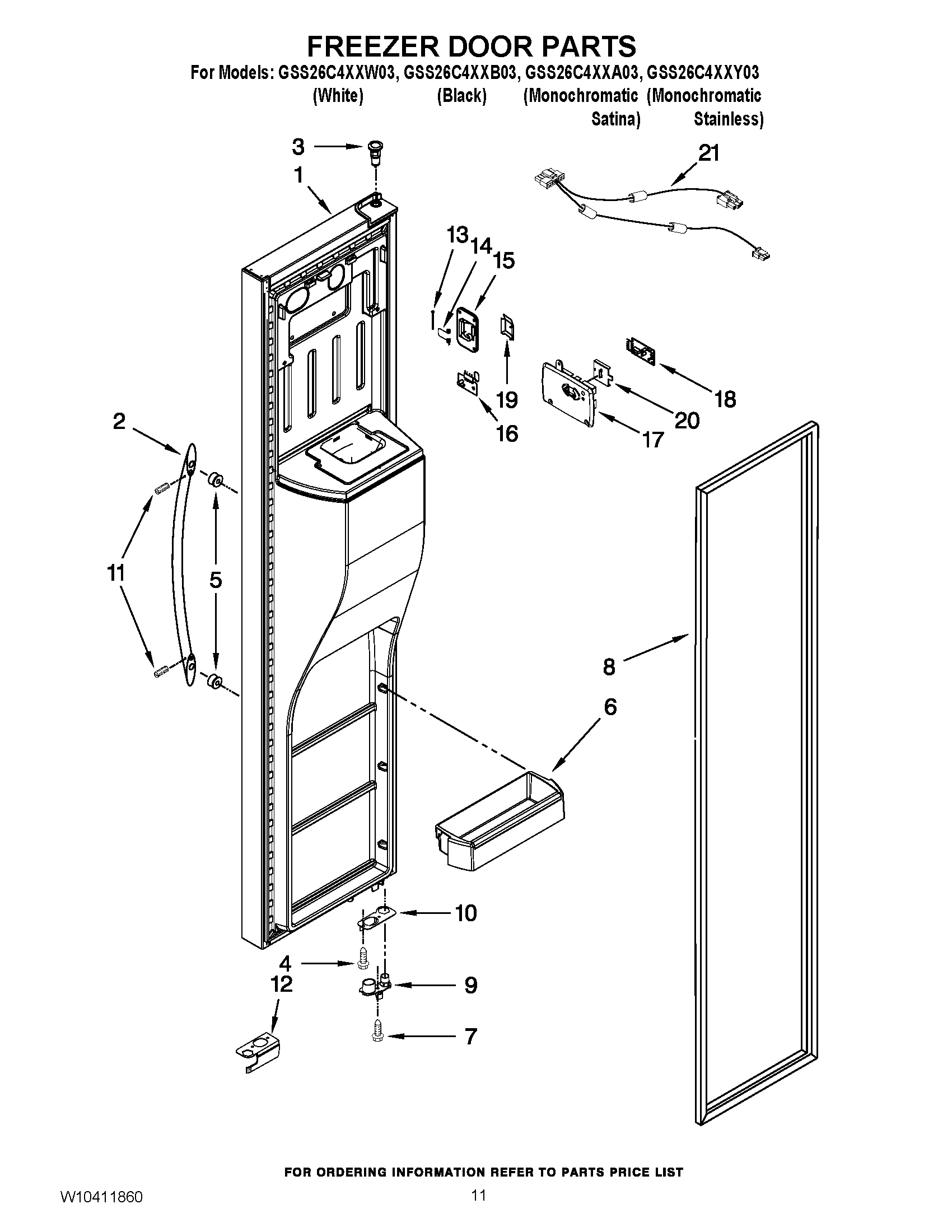 08 - FREEZER DOOR PARTS