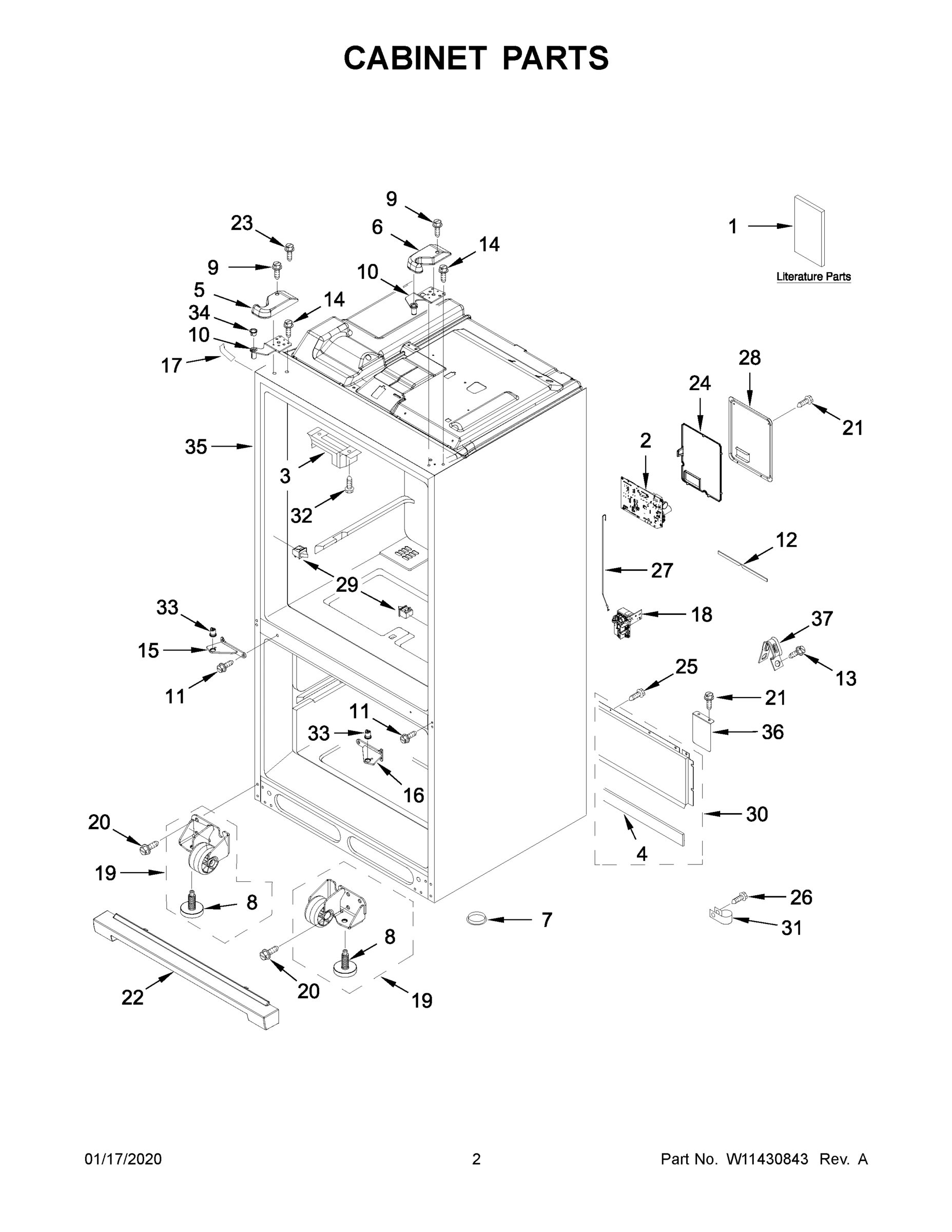 02 - CABINET PARTS