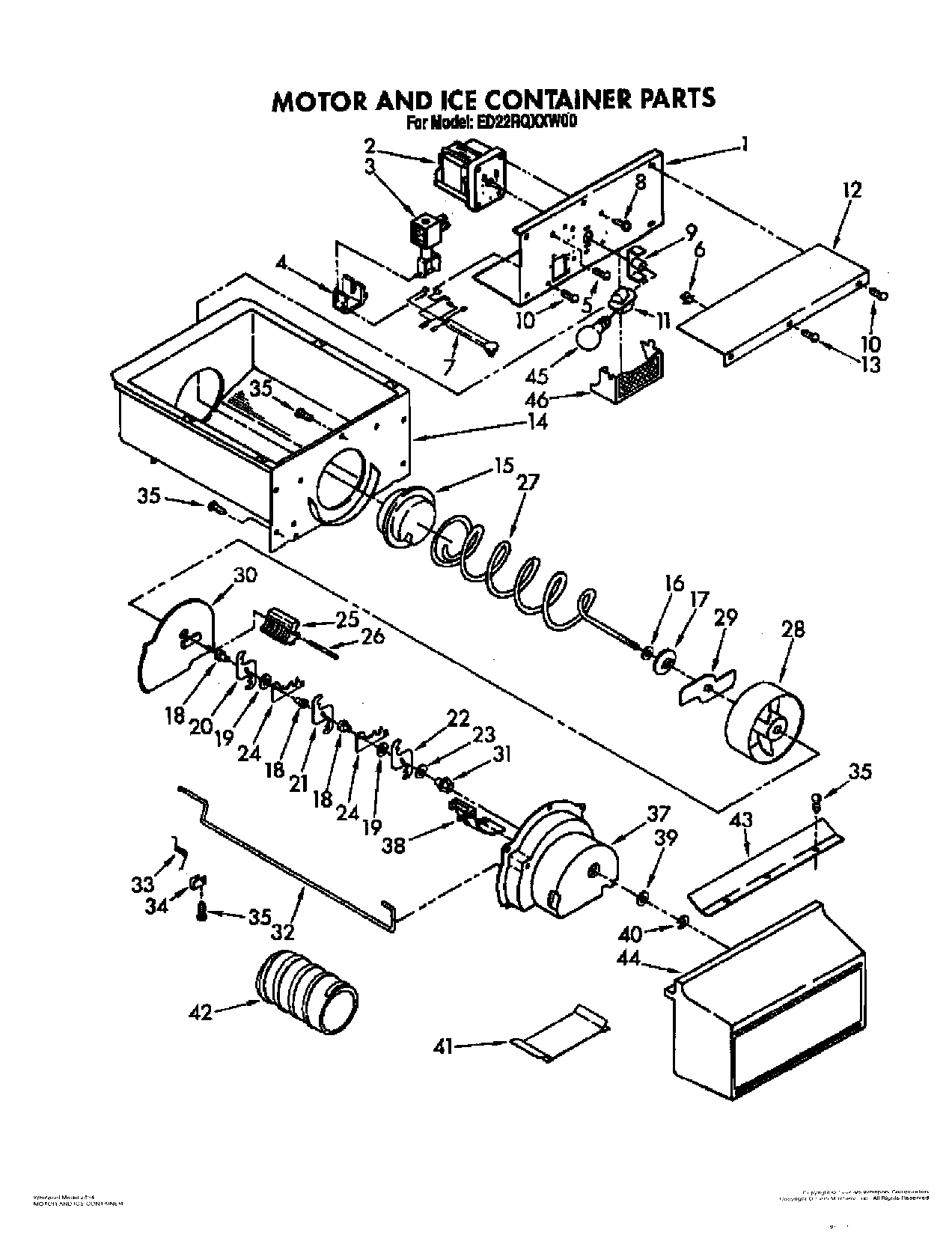 06 - MOTOR AND ICE CONTAINER
