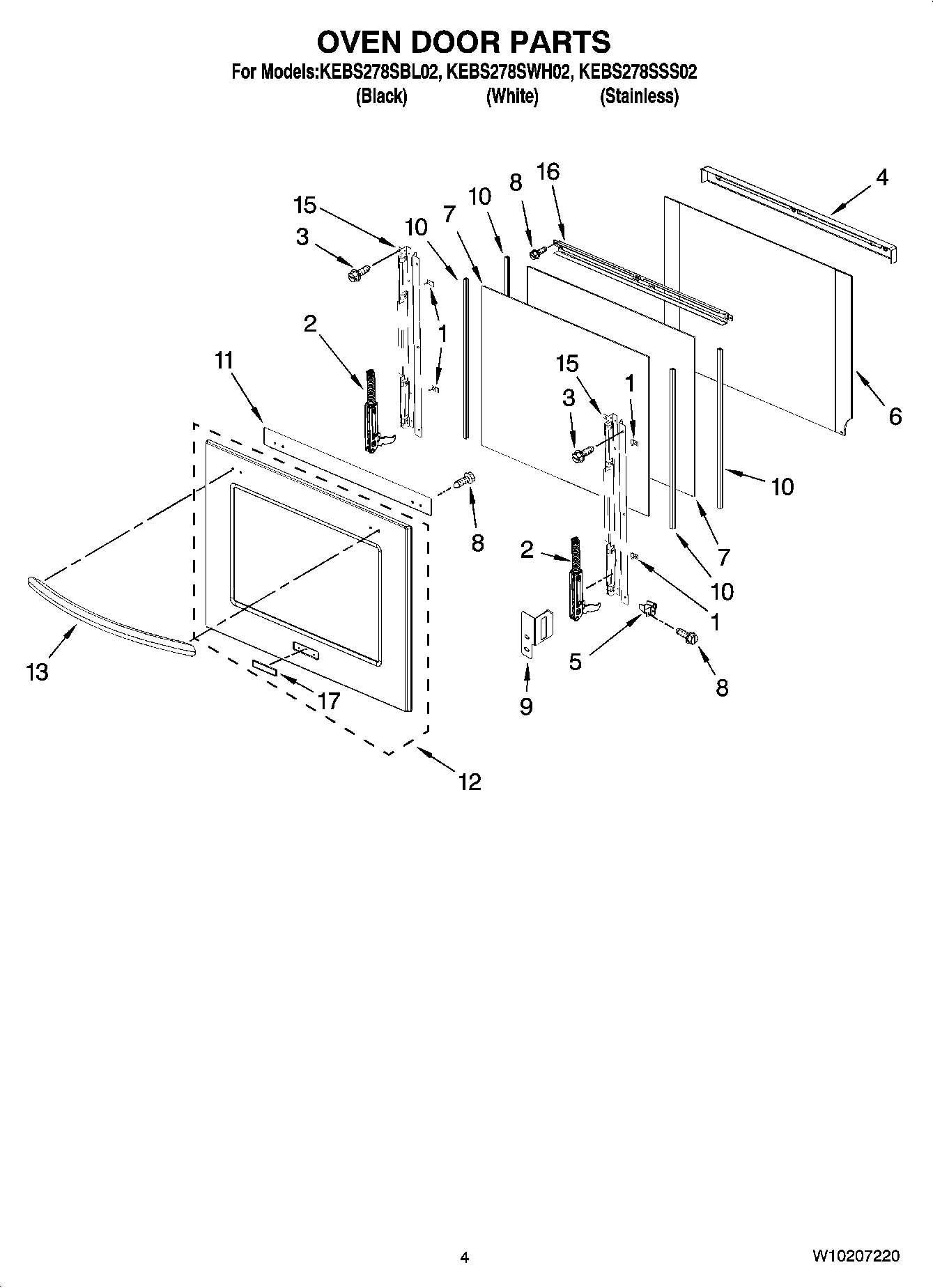 03 - OVEN DOOR PARTS