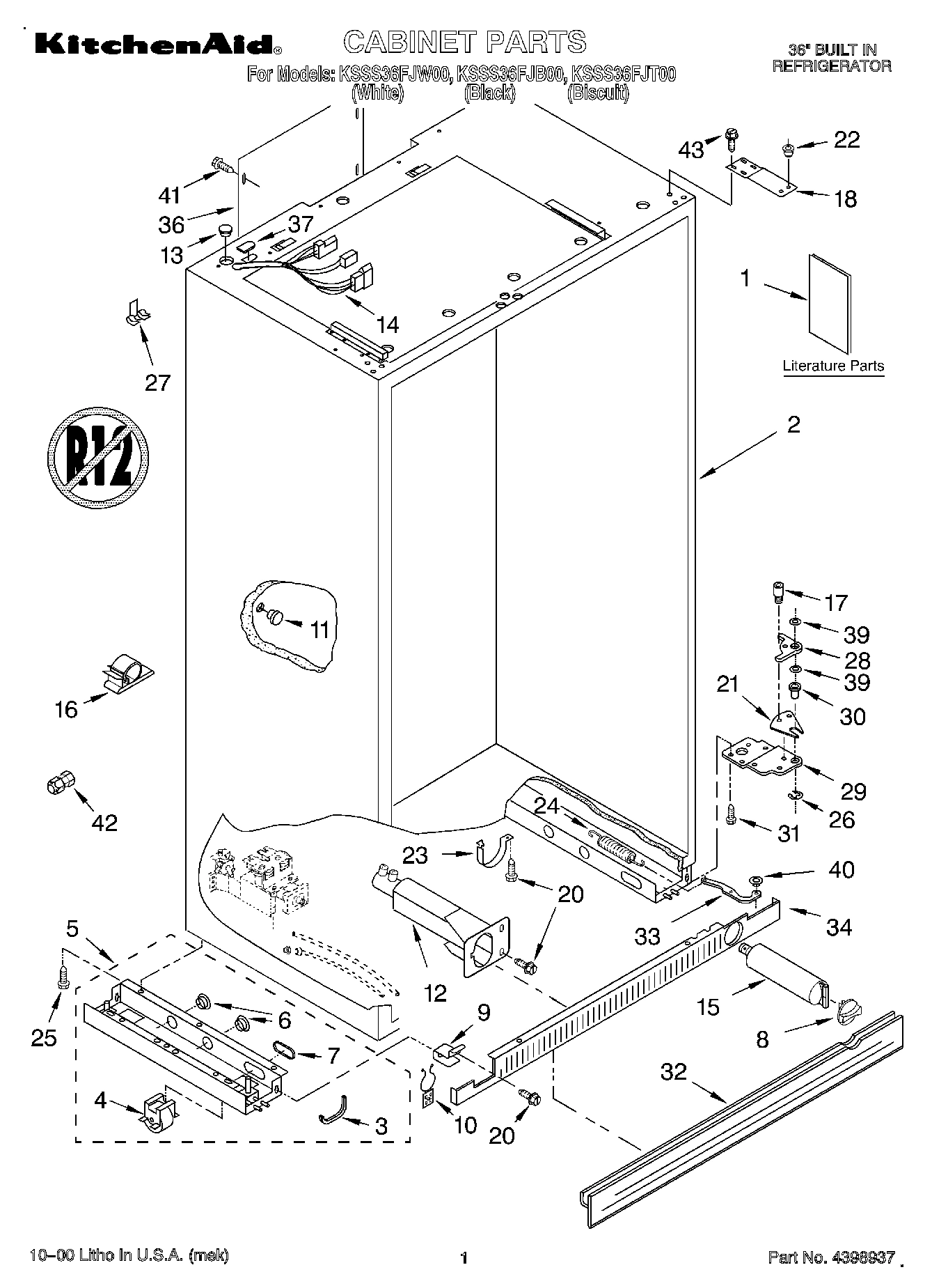 01 - CABINET, LITERATURE