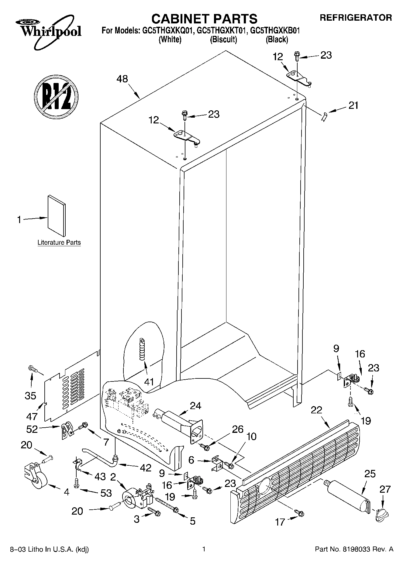 01 - CABINET PARTS