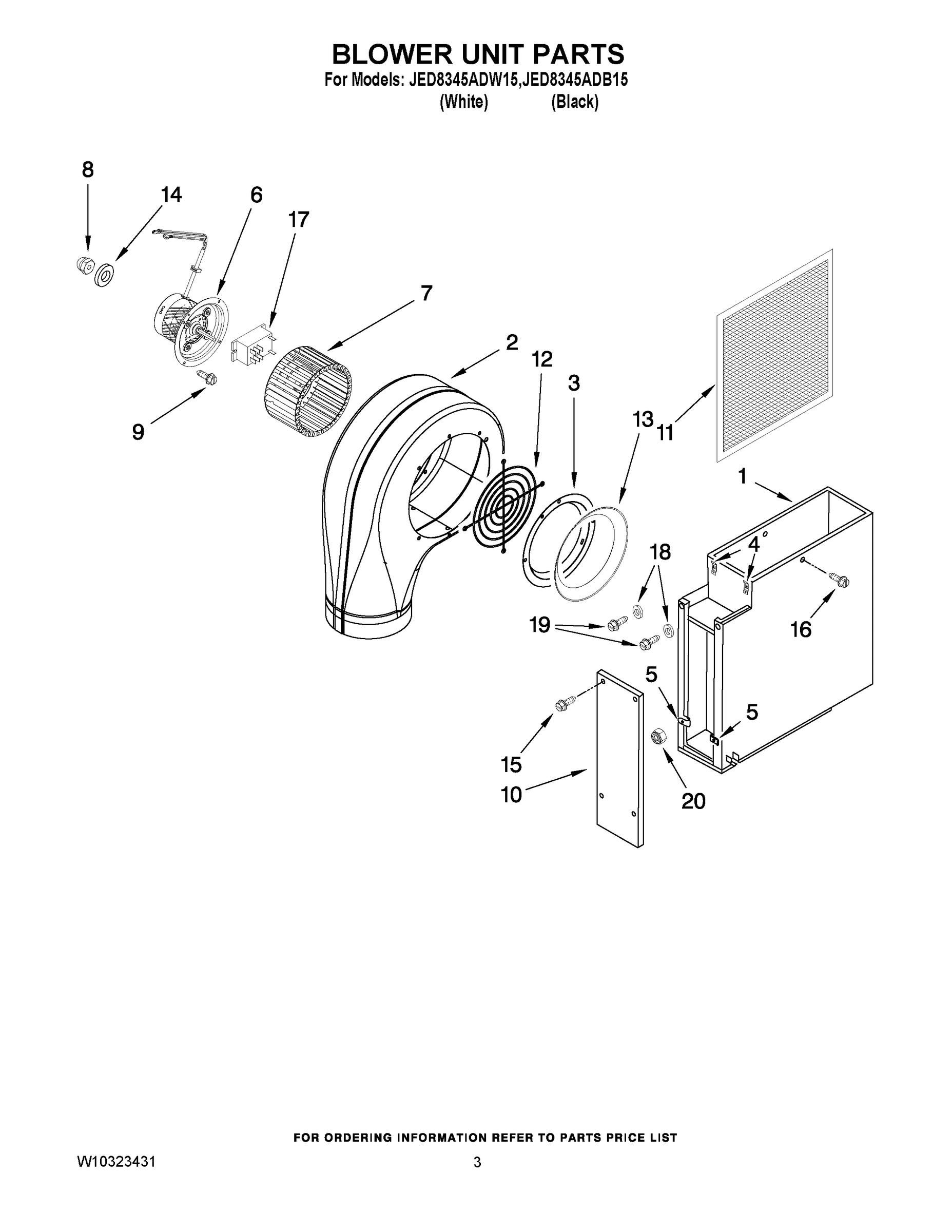 02 - BLOWER UNIT PARTS