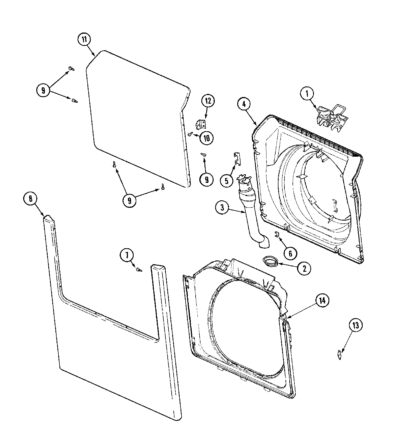 09 - DOOR, FRONT PANEL & SHROUD