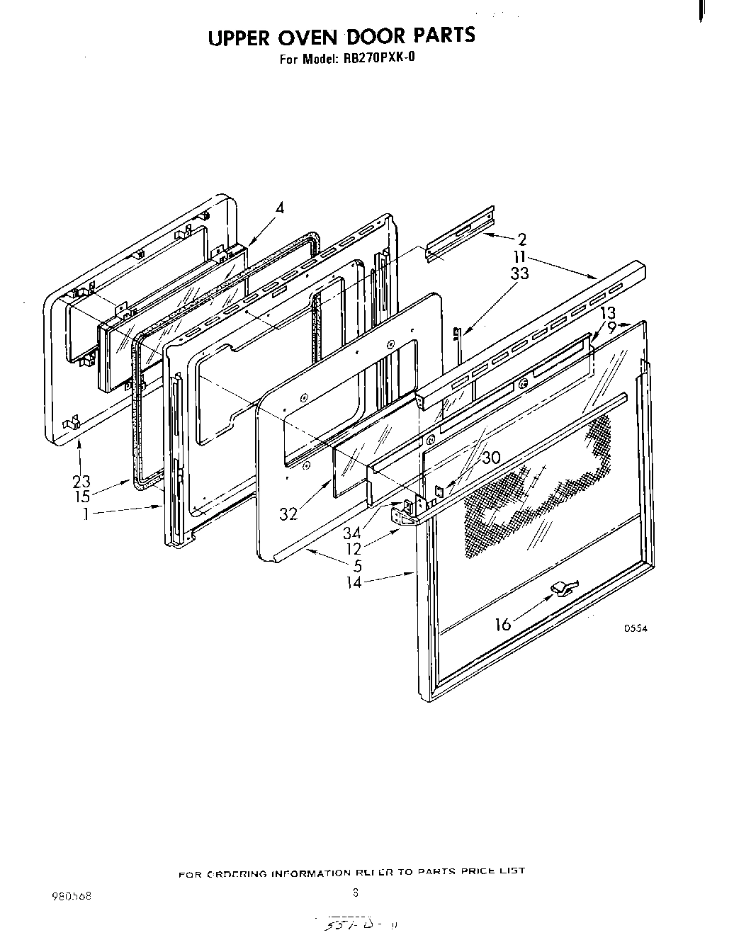 05 - UPPER OVEN DOOR