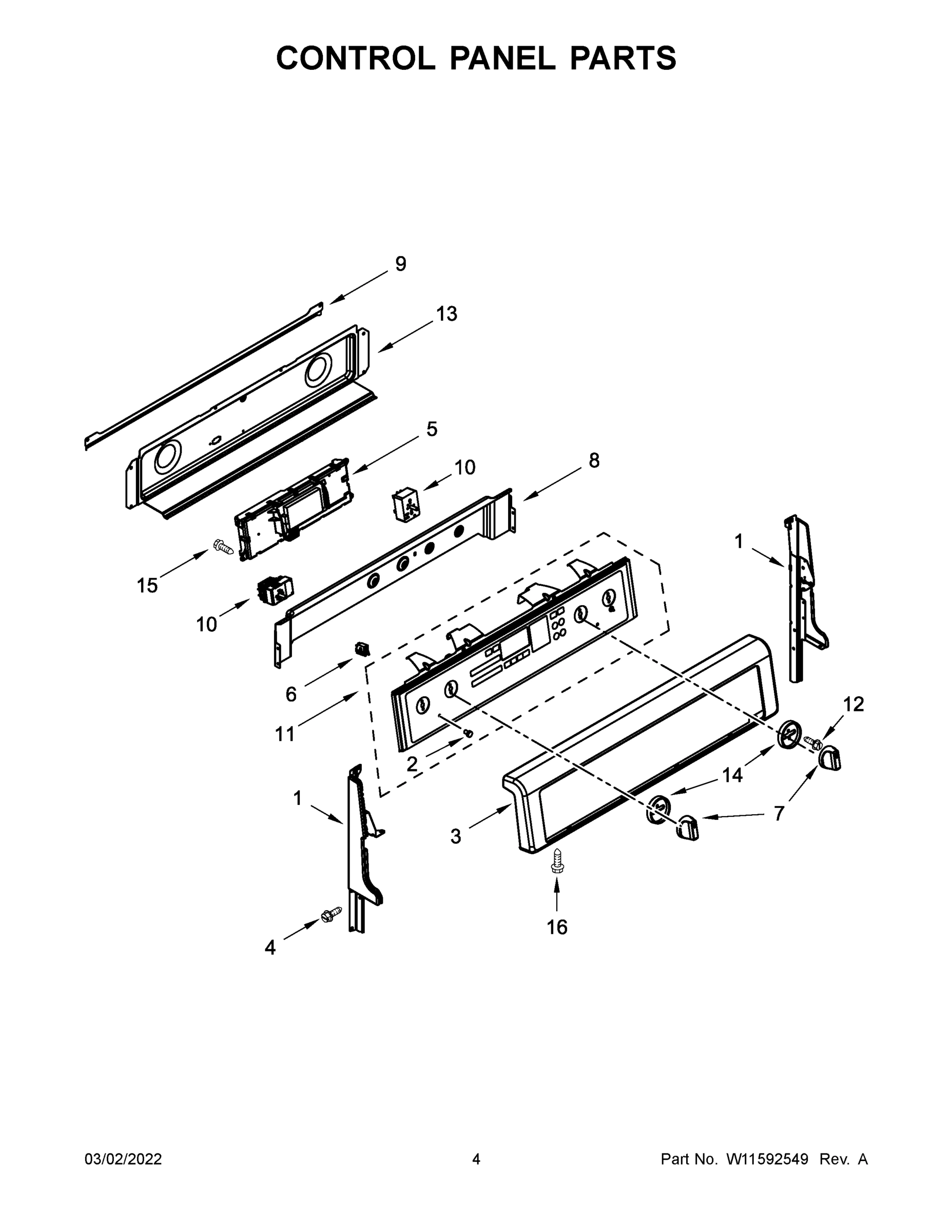 03 - CONTROL PANEL PARTS