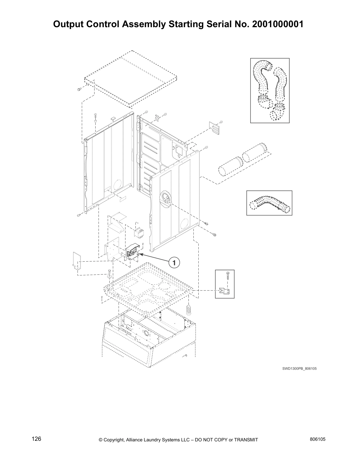 Output Control Assembly Starting Serial No. 2001000001