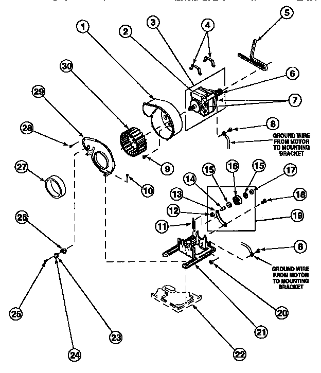 15 - MOTOR, EXHAUST FAN AND BELT