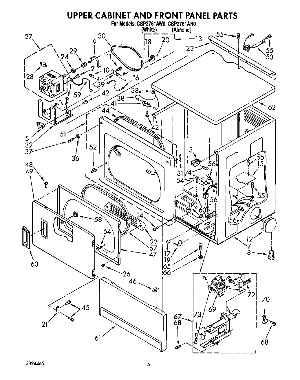 03 - UPPER CABINET AND FRONT PANEL