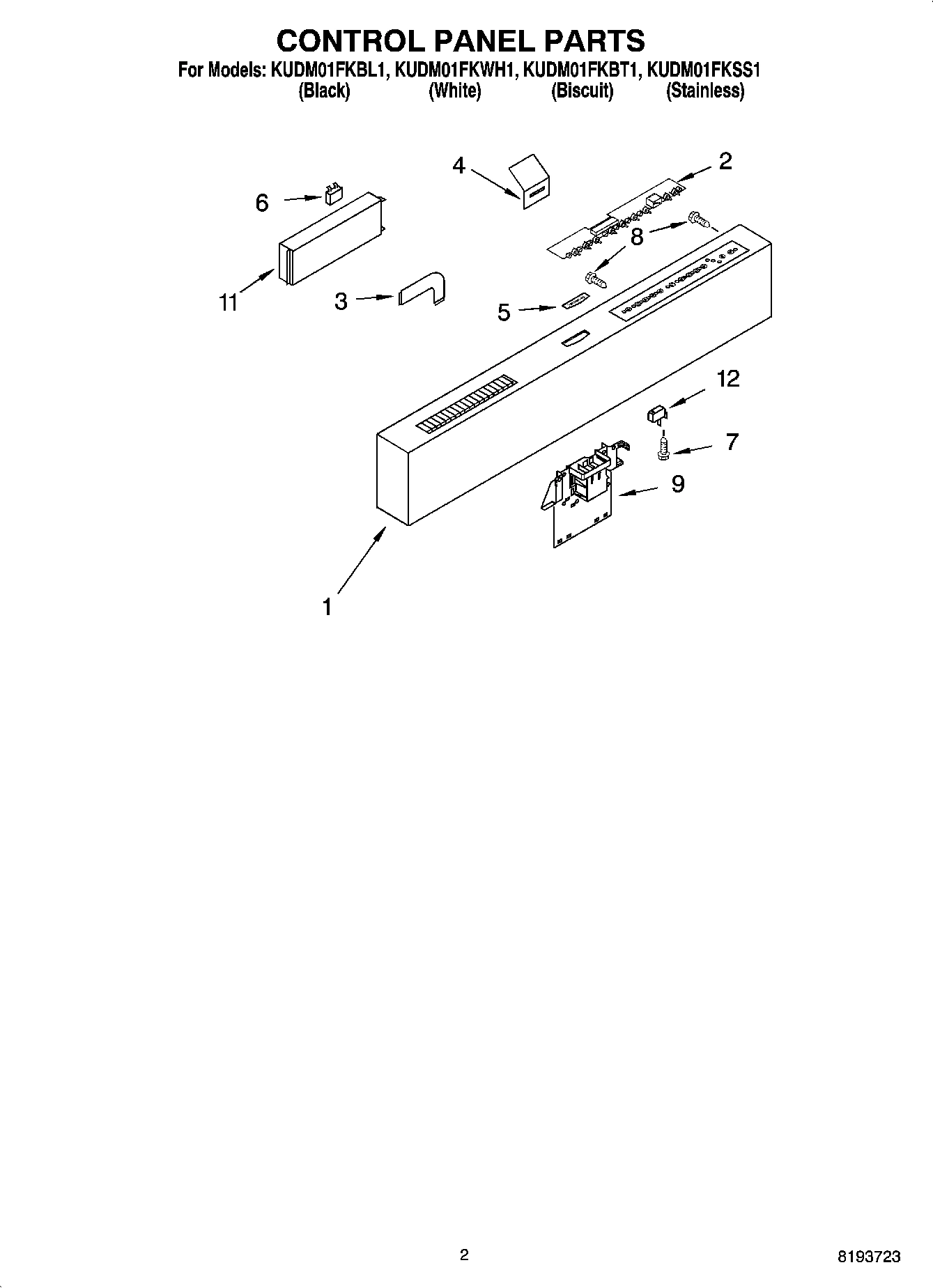 02 - CONTROL PANEL PARTS