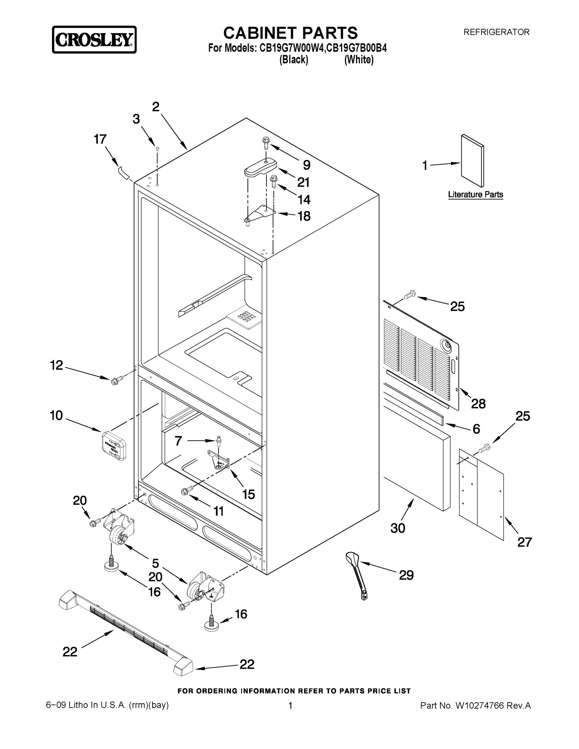 01 - CABINET PARTS