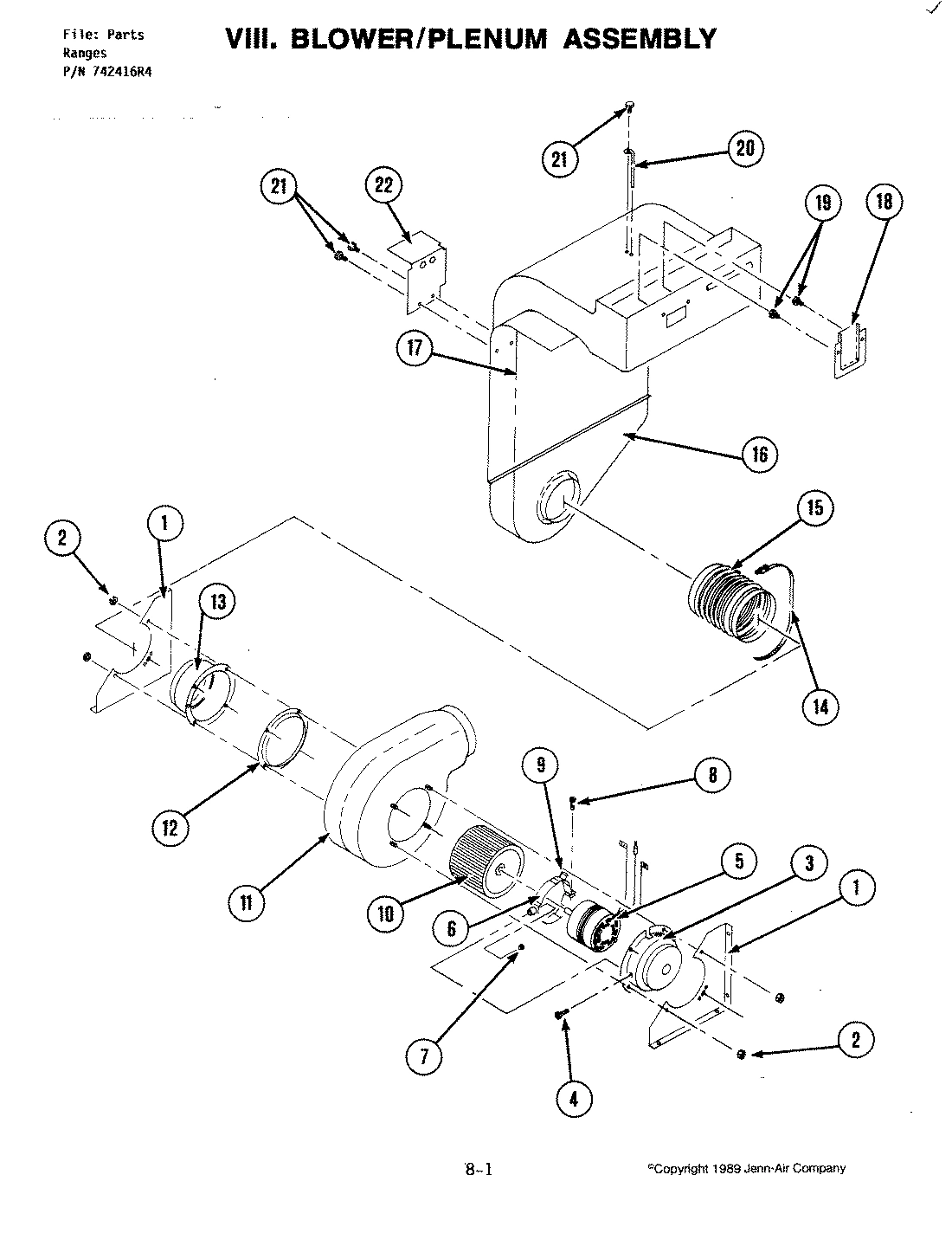 02 - BLOWER ASSEMBLY/PLENUM (D140-C)