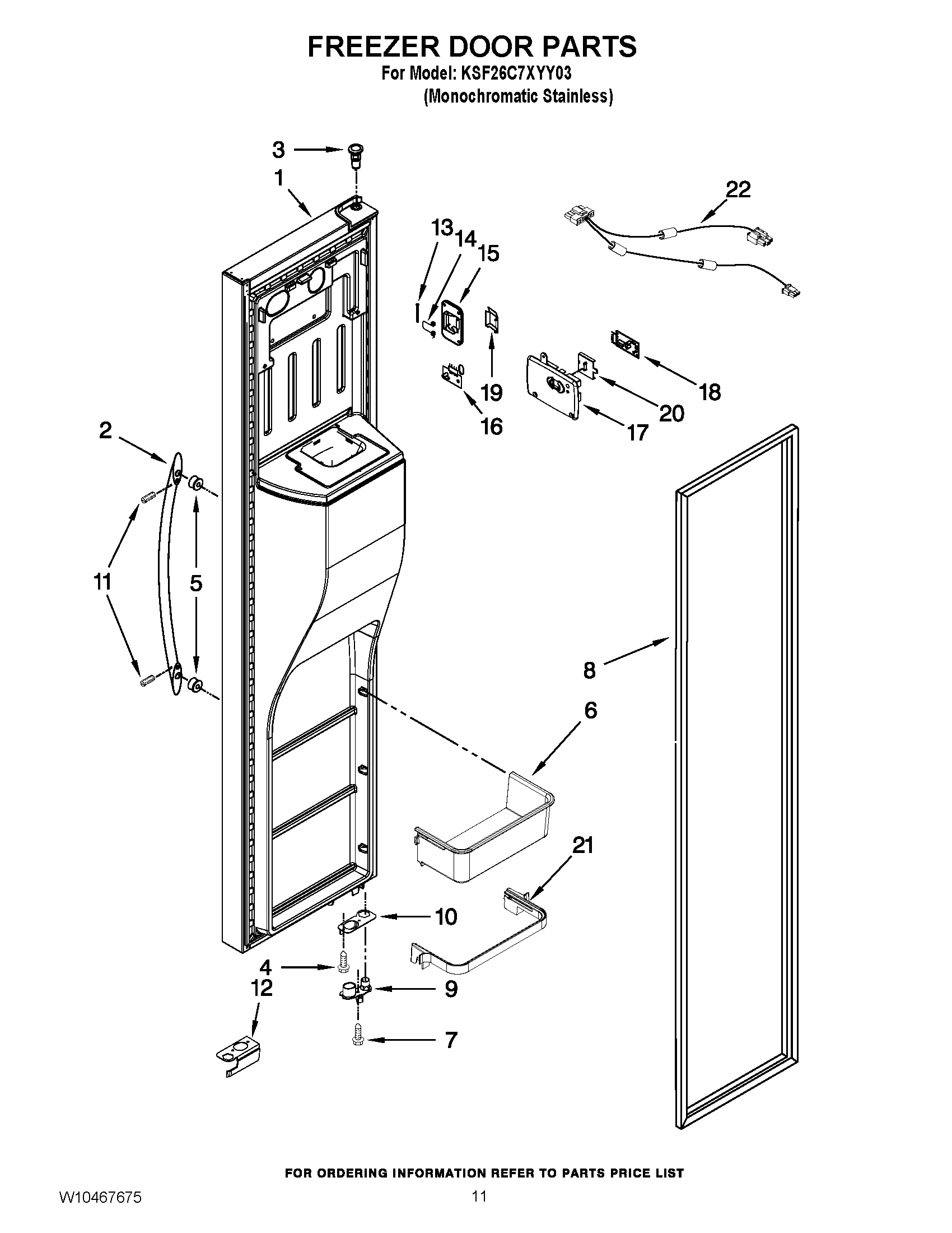 08 - FREEZER DOOR PARTS
