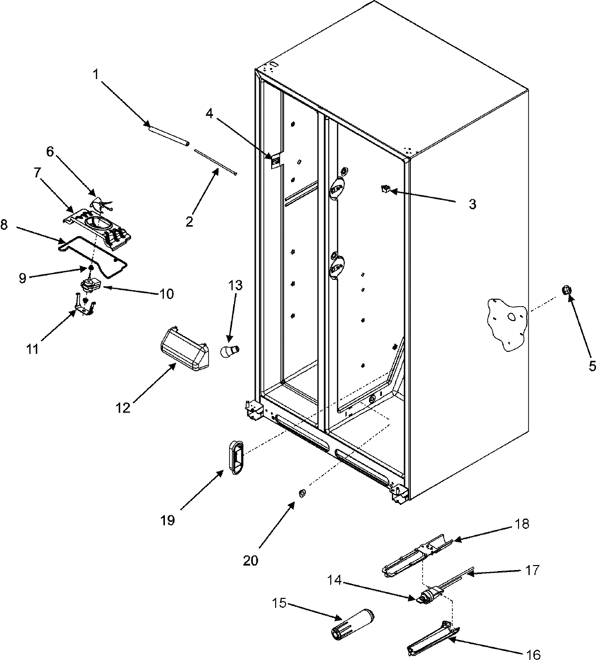 05 - EVAP FAN ASSY./CRISP LIGHT/WATERFILTER