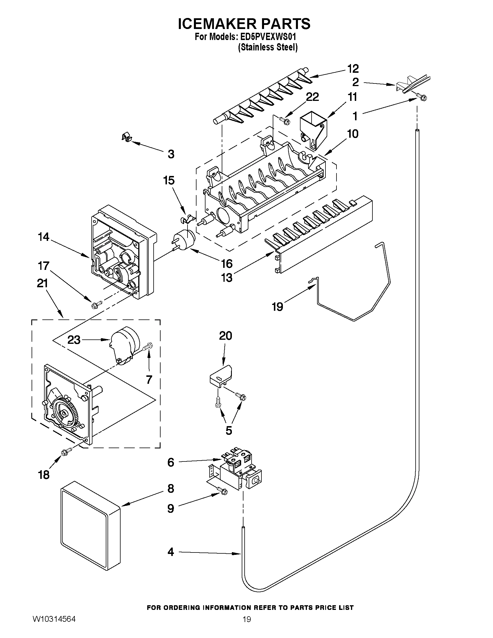 12 - ICEMAKER PARTS