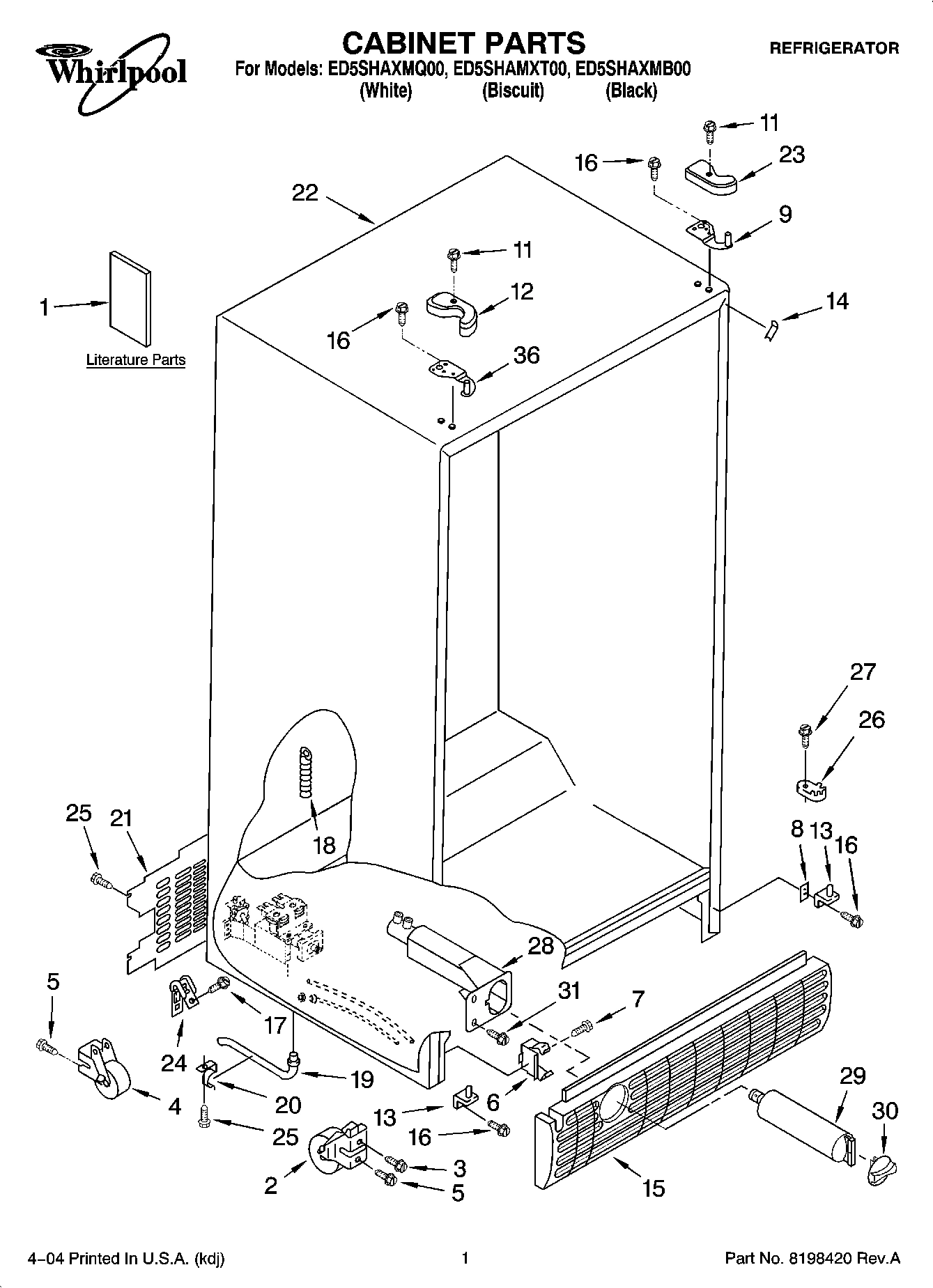 01 - CABINET PARTS