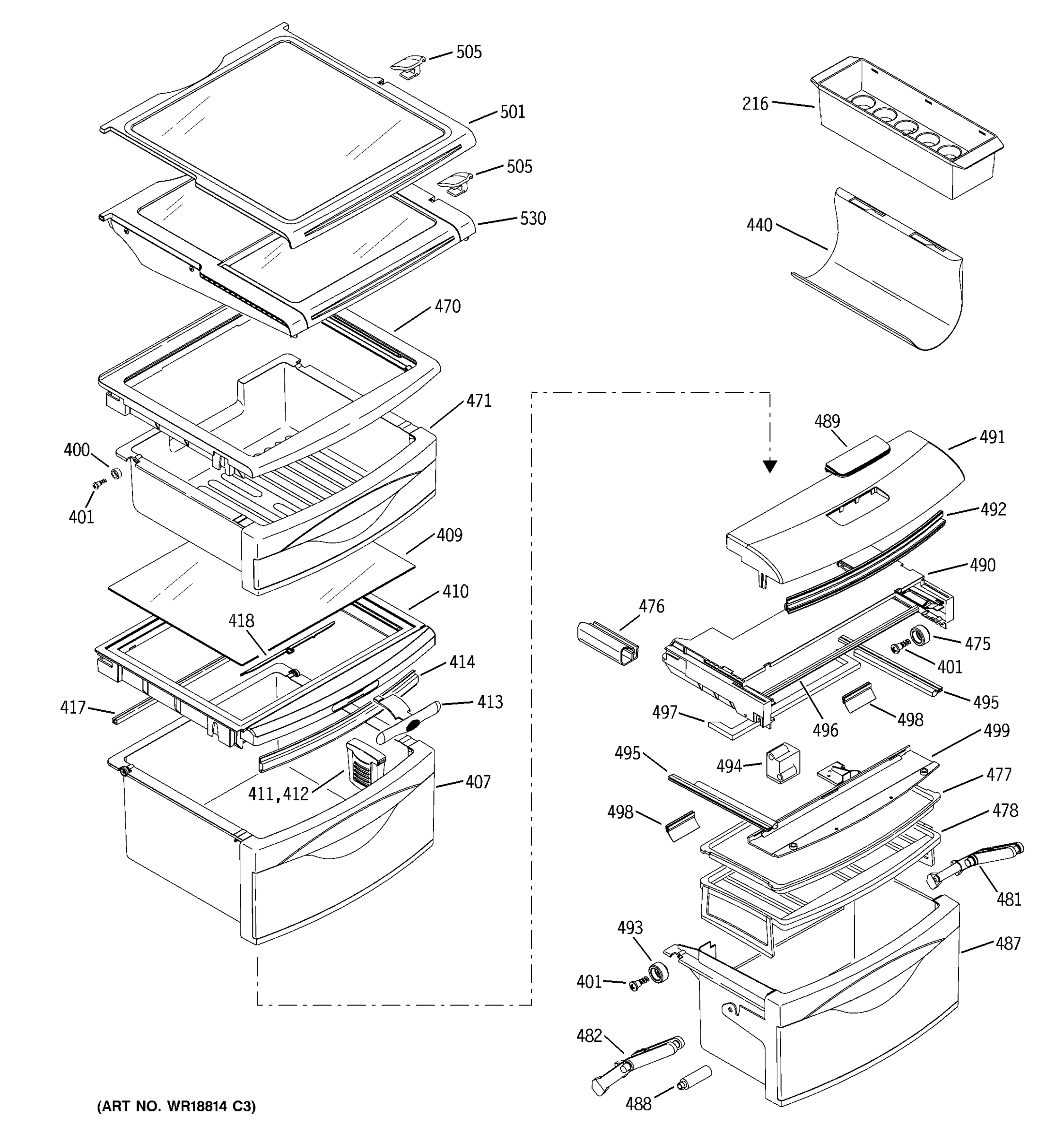 FRESH FOOD SHELVES