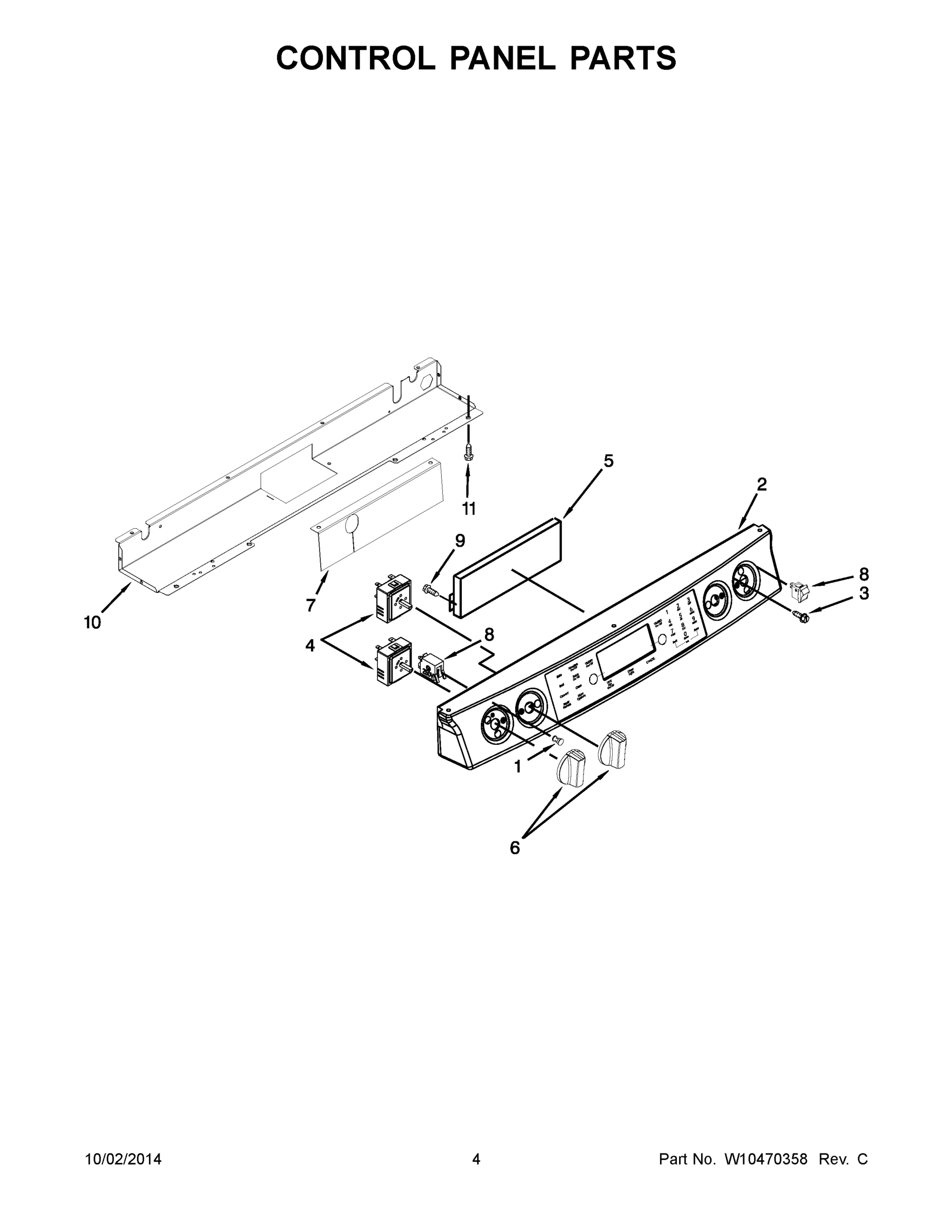 03 - CONTROL PANEL PARTS